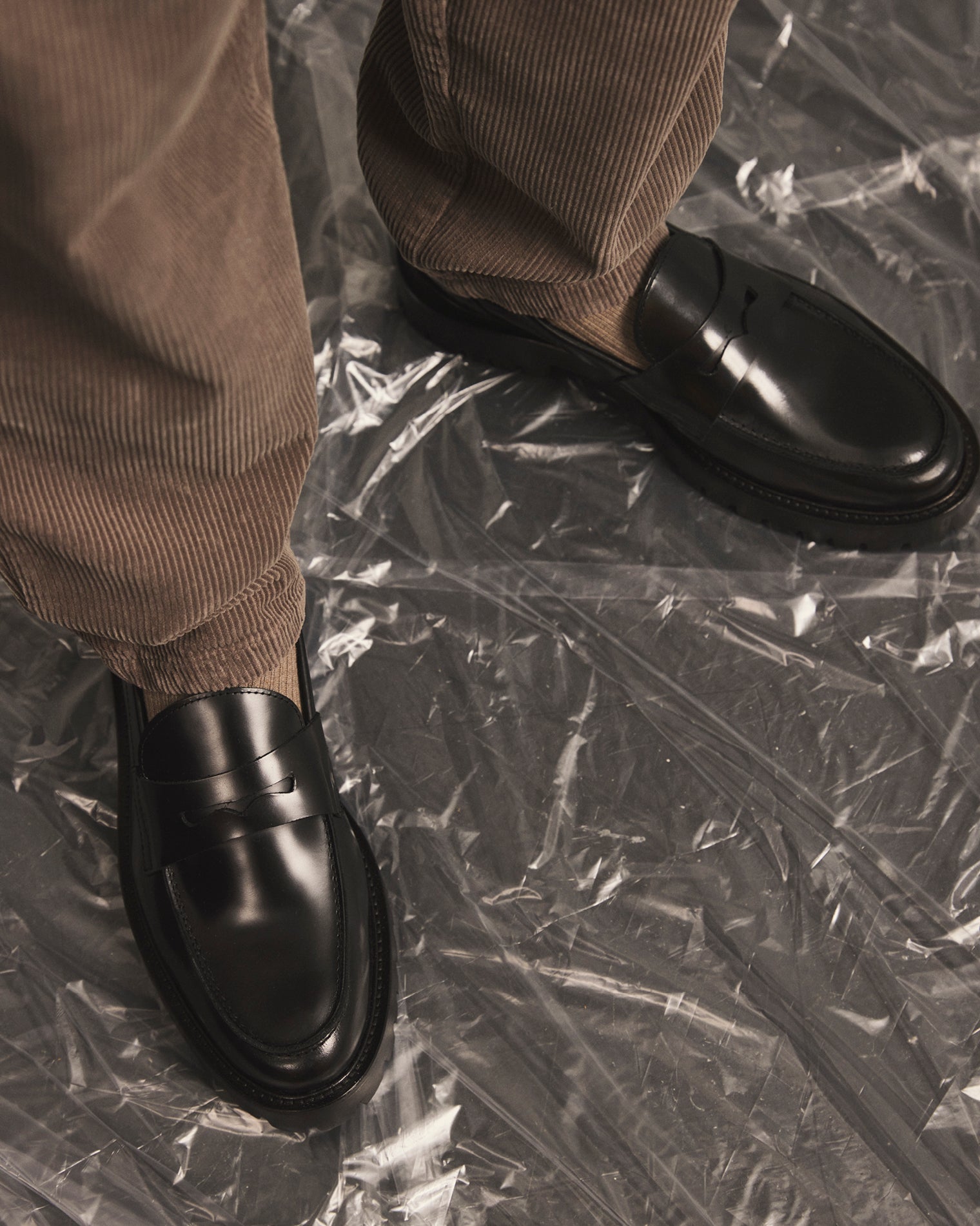 GARMENT PROJECT MAN Aaron Penny Loafer - Black Polido Loafer 999 Black