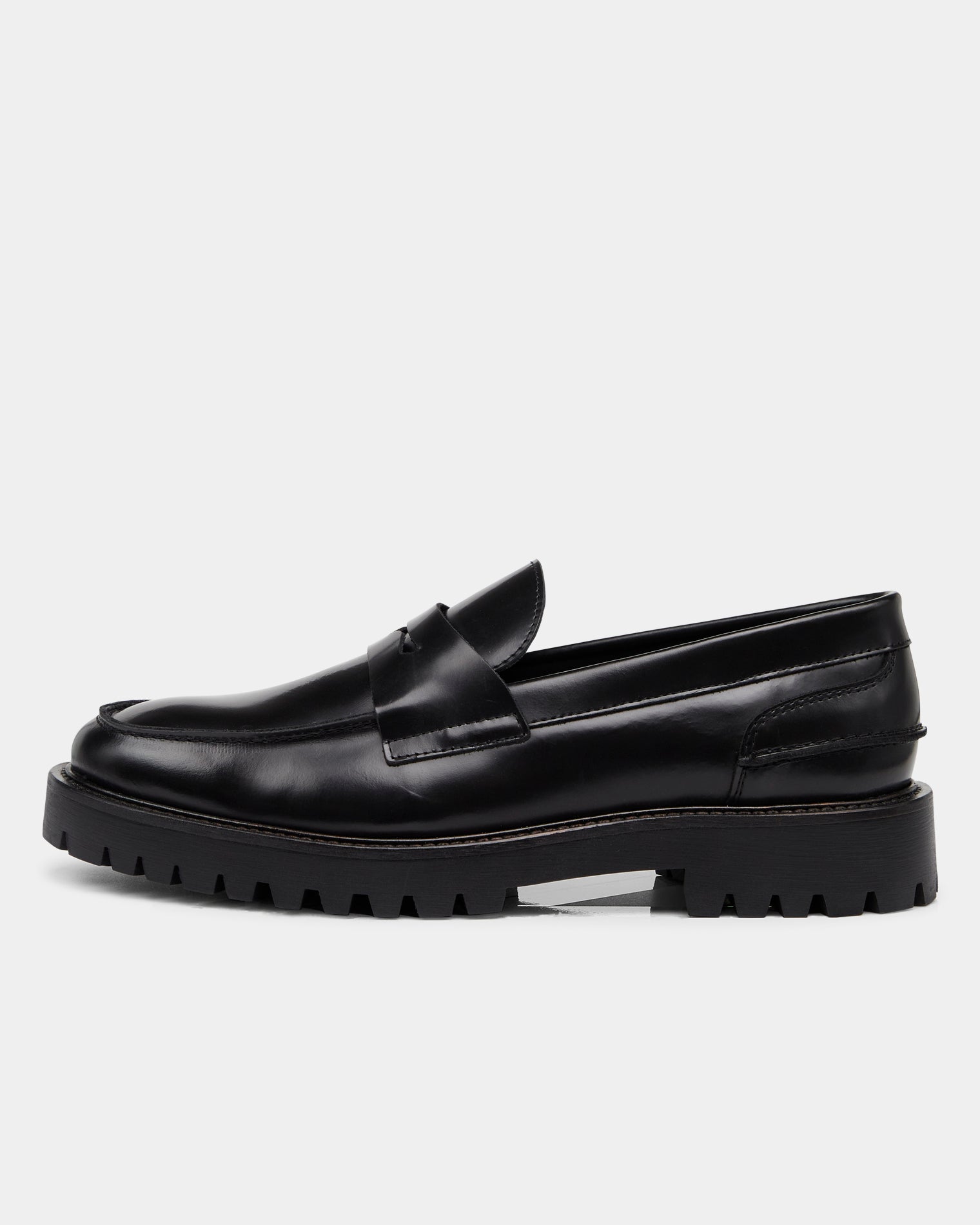GARMENT PROJECT MAN Aaron Penny Loafer - Black Polido Loafer 999 Black