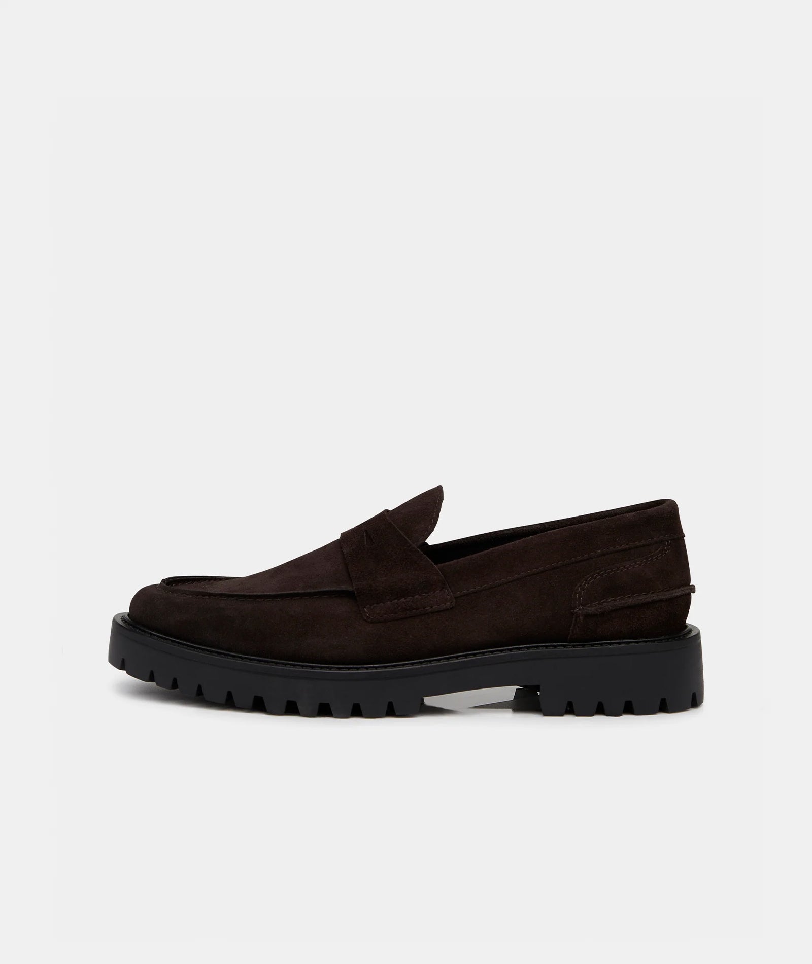 GARMENT PROJECT MAN Aaron Penny Loafer - Brown Suede Loafer 800 Brown
