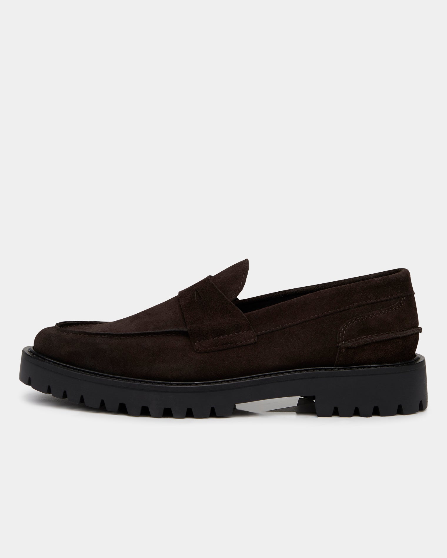 GARMENT PROJECT MAN Aaron Penny Loafer - Brown Suede Loafer 800 Brown