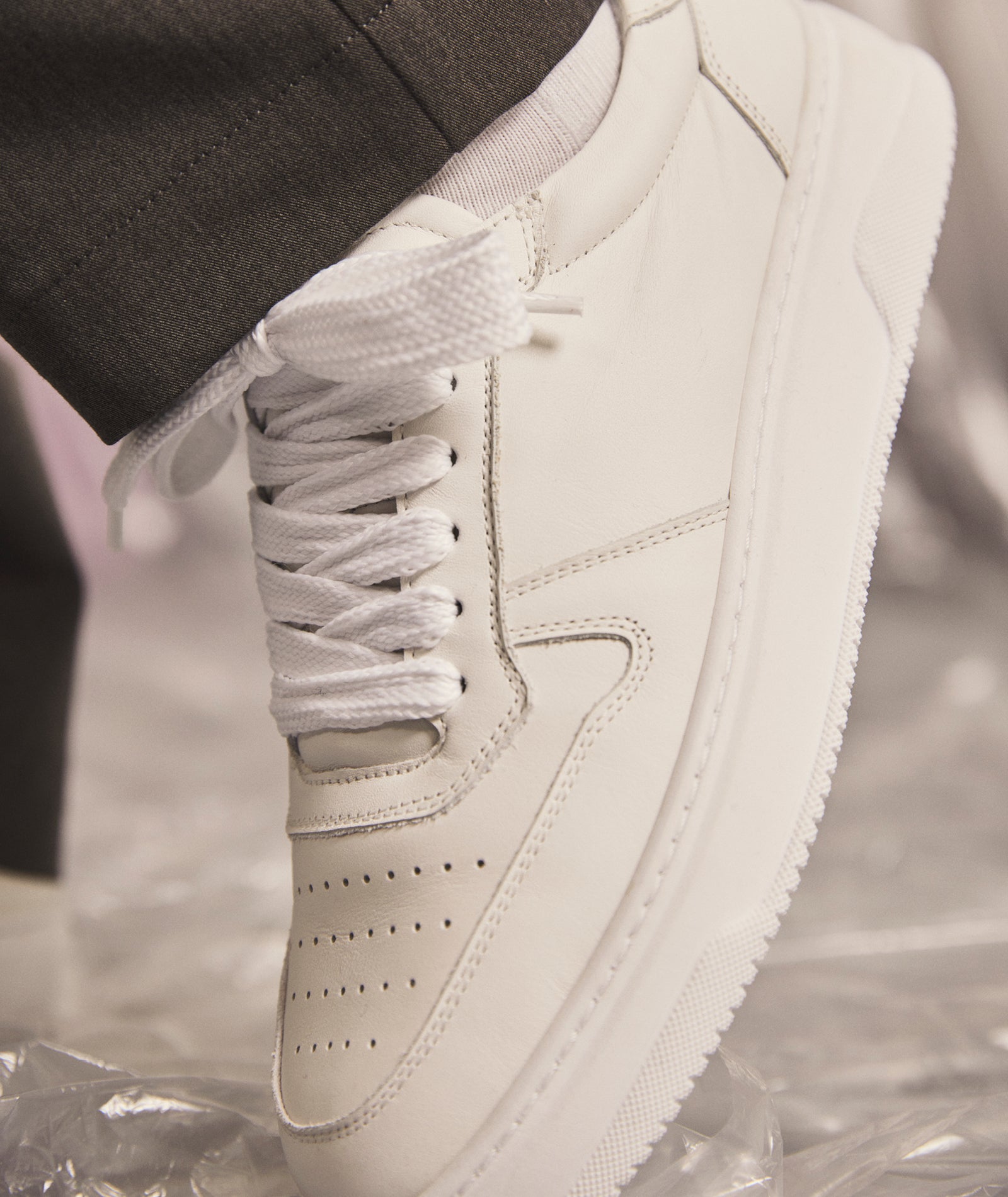 GARMENT PROJECT MAN Ace - White Leather Sneakers 100 White