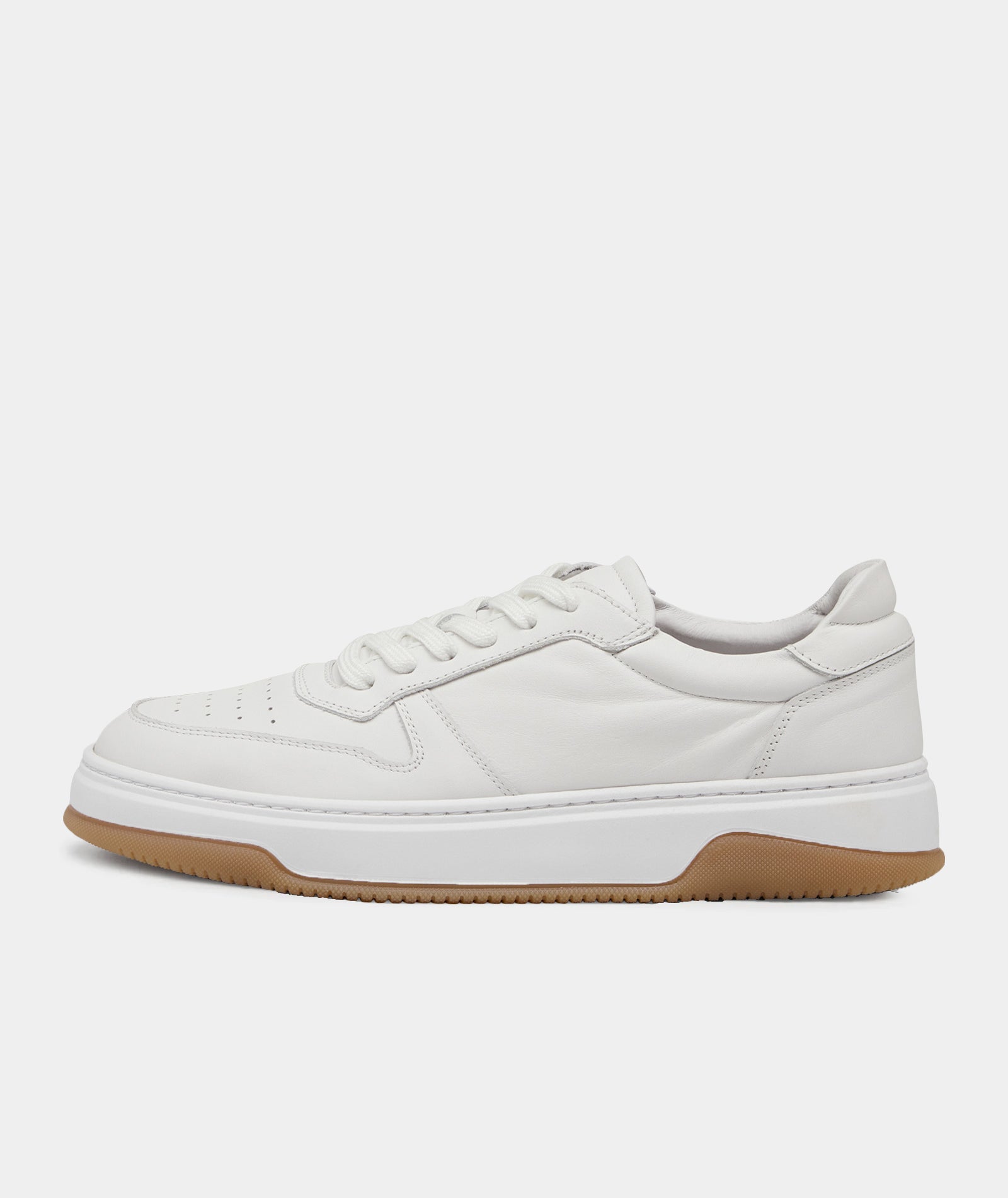 GARMENT PROJECT MAN Ace - White Leather / Gum Sneakers 100 White