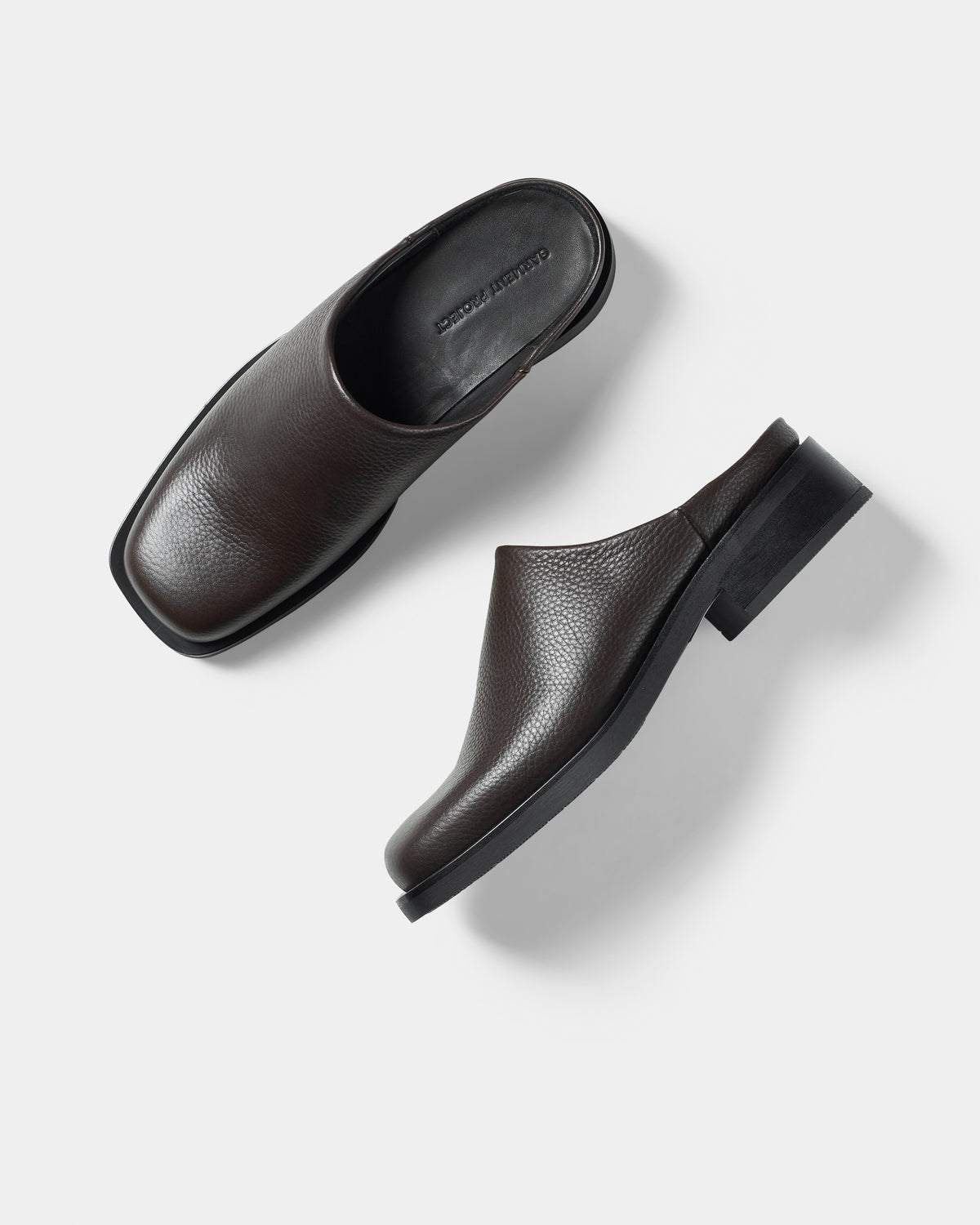 GARMENT PROJECT WMNS Alex Mule - Brown Tumbled Leather Mules 800 Brown