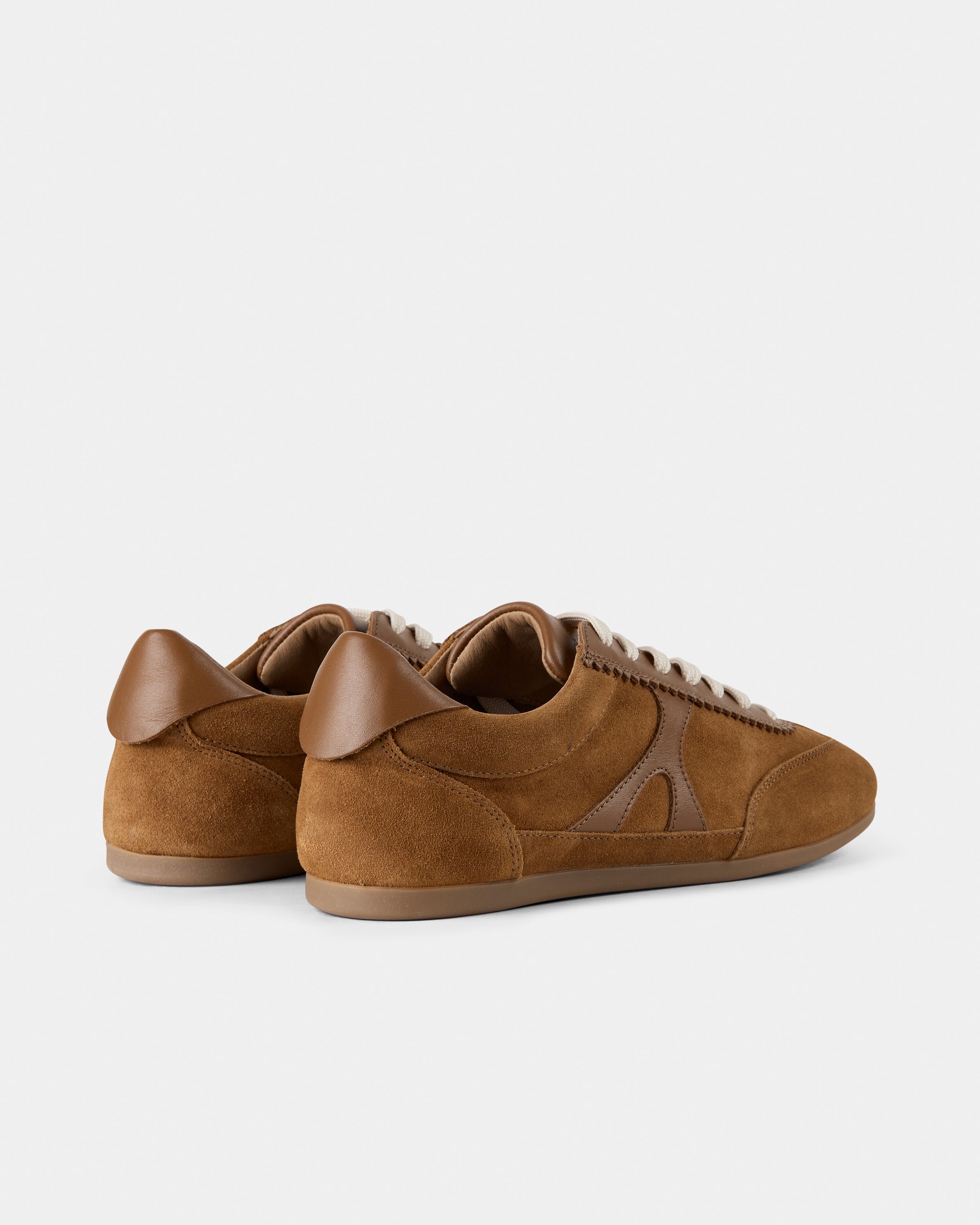 GARMENT PROJECT WMNS Bea - Cognac Suede/Leather Mix Sneakers 650 Cognac