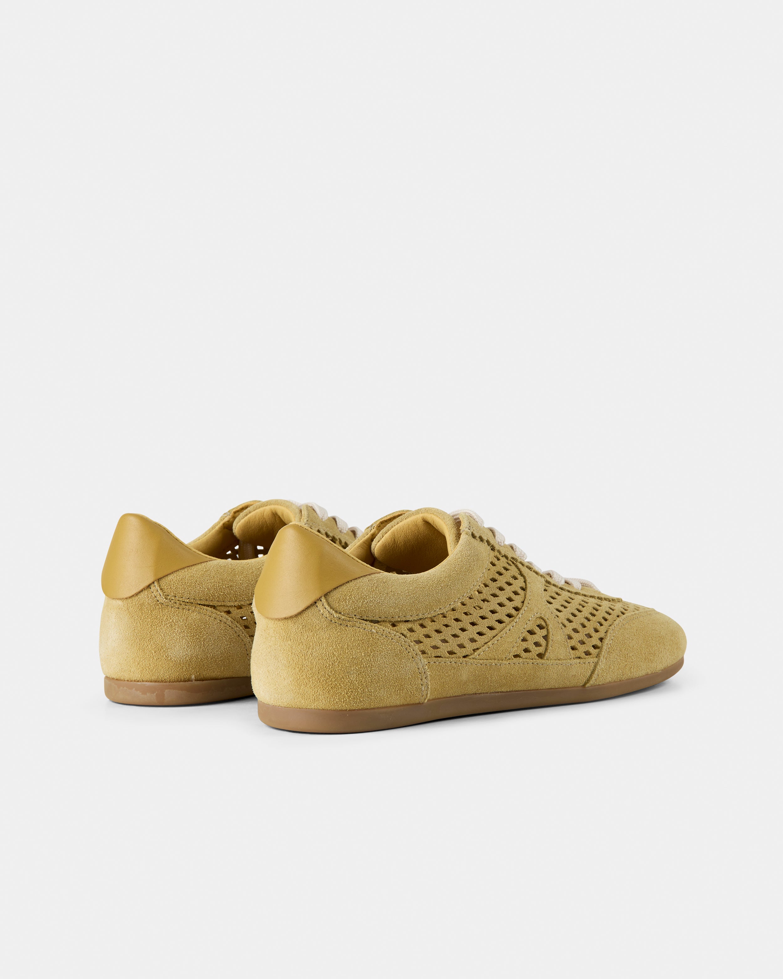 GARMENT PROJECT WMNS Bea - Honey Perforated Suede Sneakers 340 Honey