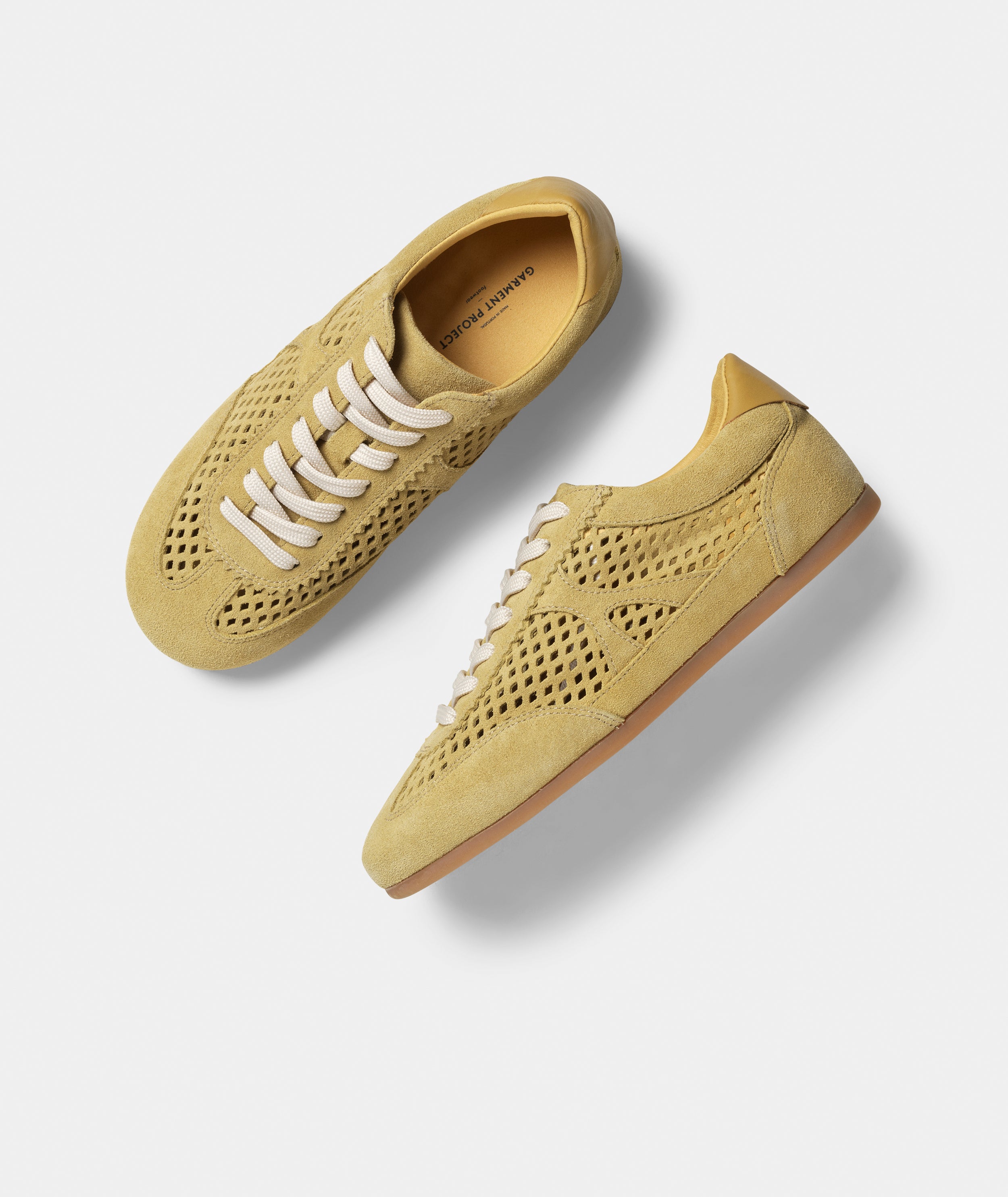 GARMENT PROJECT WMNS Bea - Honey Perforated Suede Sneakers 340 Honey