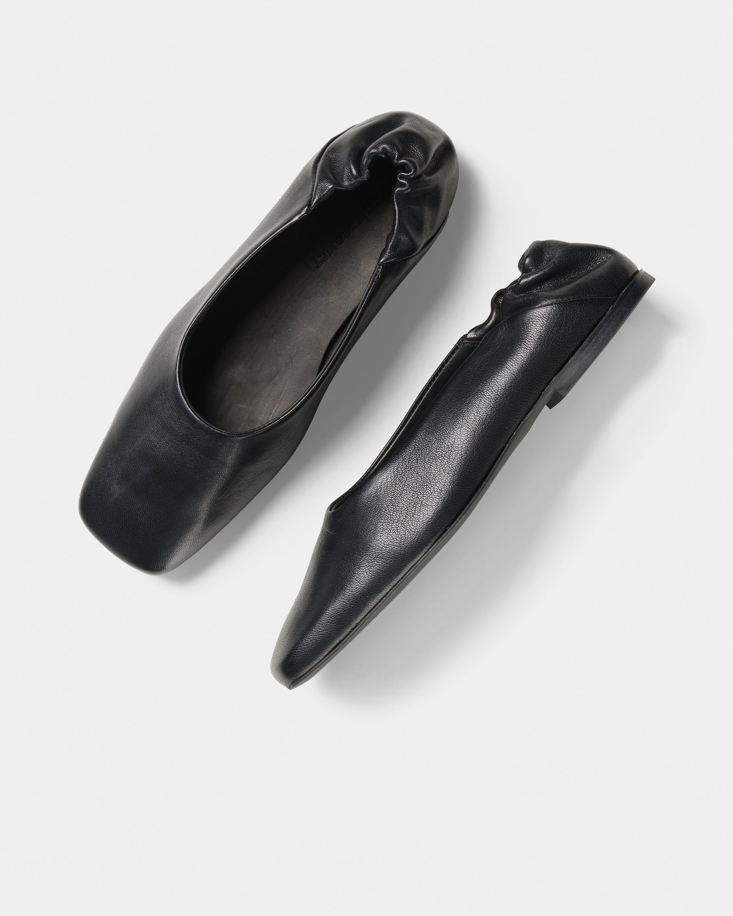 GARMENT PROJECT WMNS Bella - Black Leather Ballerinas 999 Black