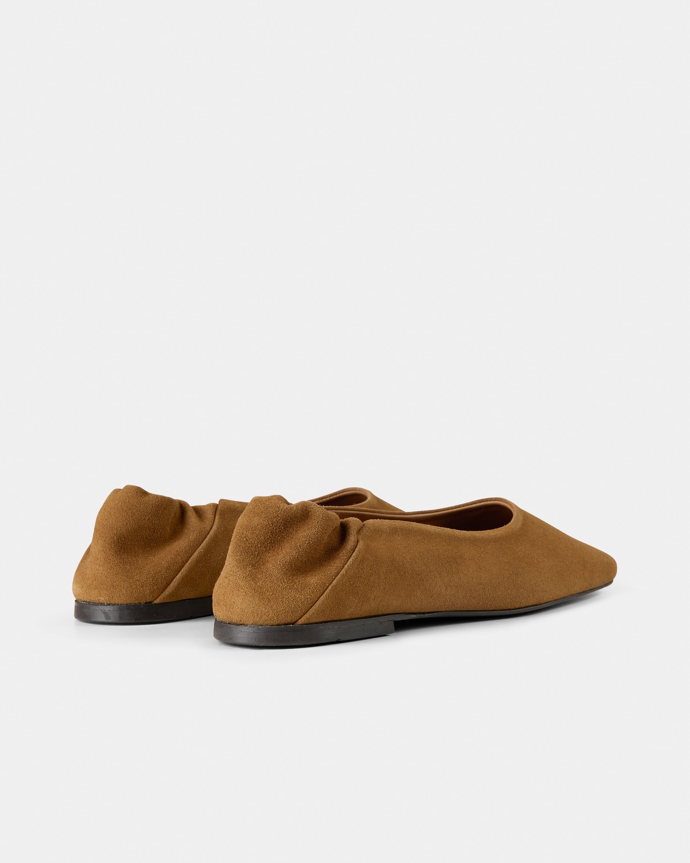 GARMENT PROJECT WMNS Bella - Cognac Suede Ballerinas 650 Cognac