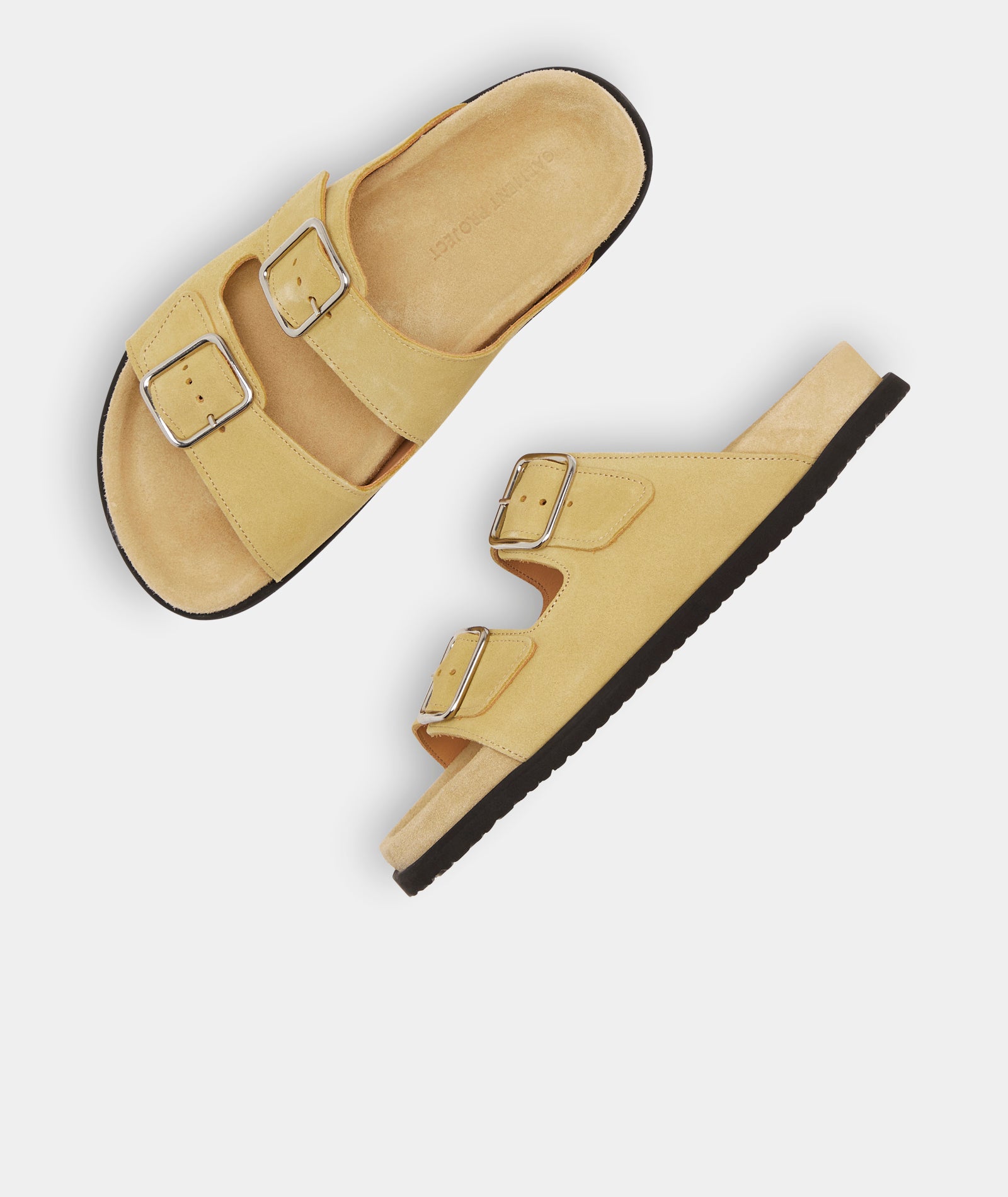 GARMENT PROJECT WMNS Blake Sandal - Soft Yellow Suede Shoes 305 Soft Yellow