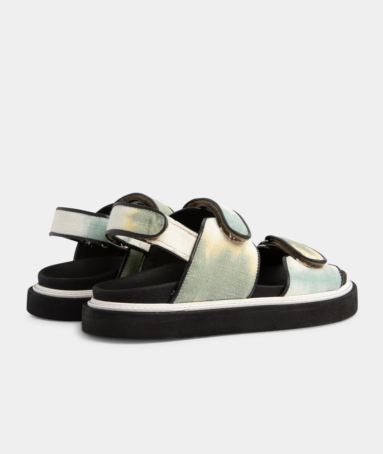 GARMENT PROJECT WMNS Bodi Sandal - Jade Tie Dye Canvas Sandals 243 Jade