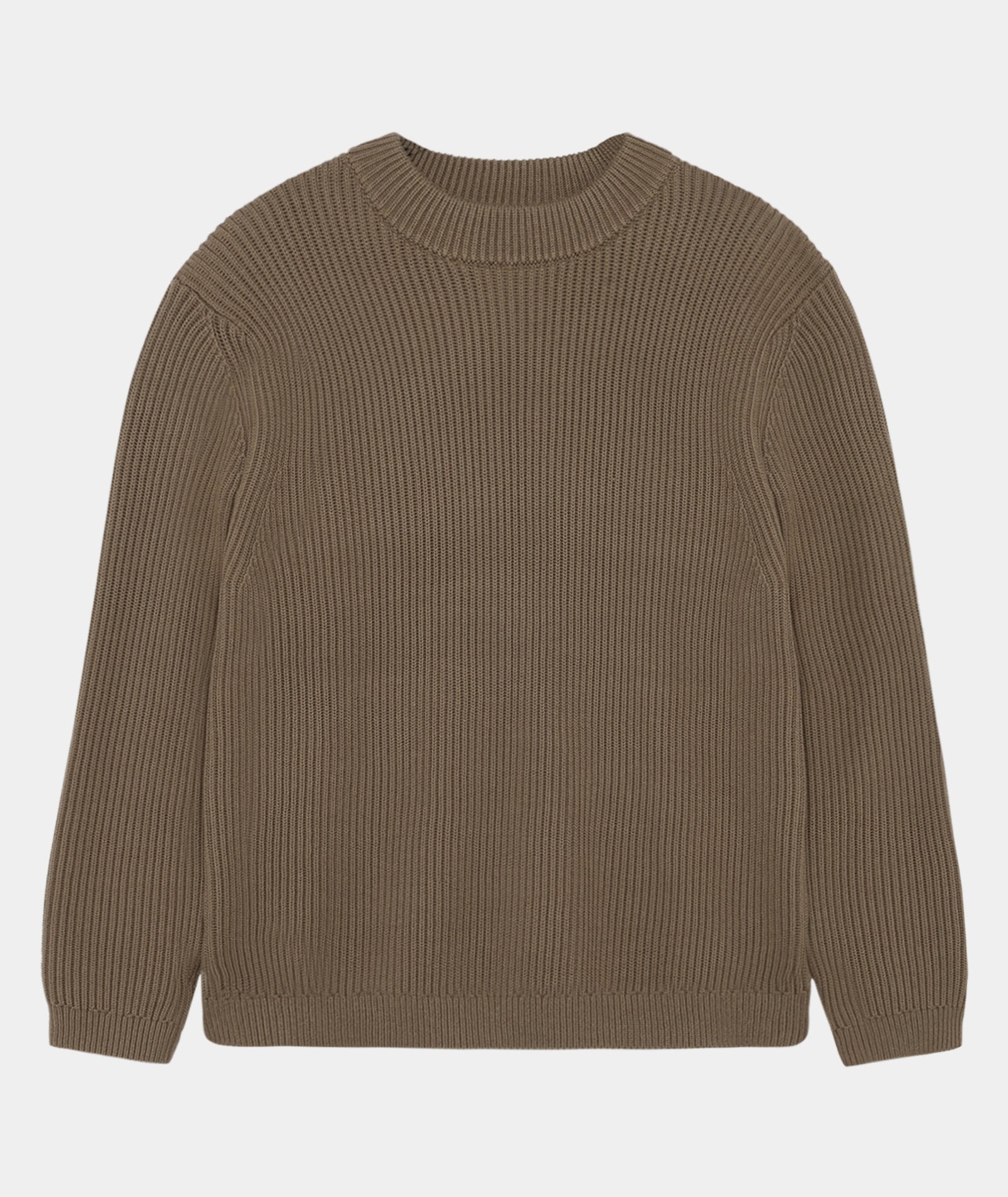 GARMENT PROJECT MAN Boxy Cotton Knit - Moss Knit 175 Moss