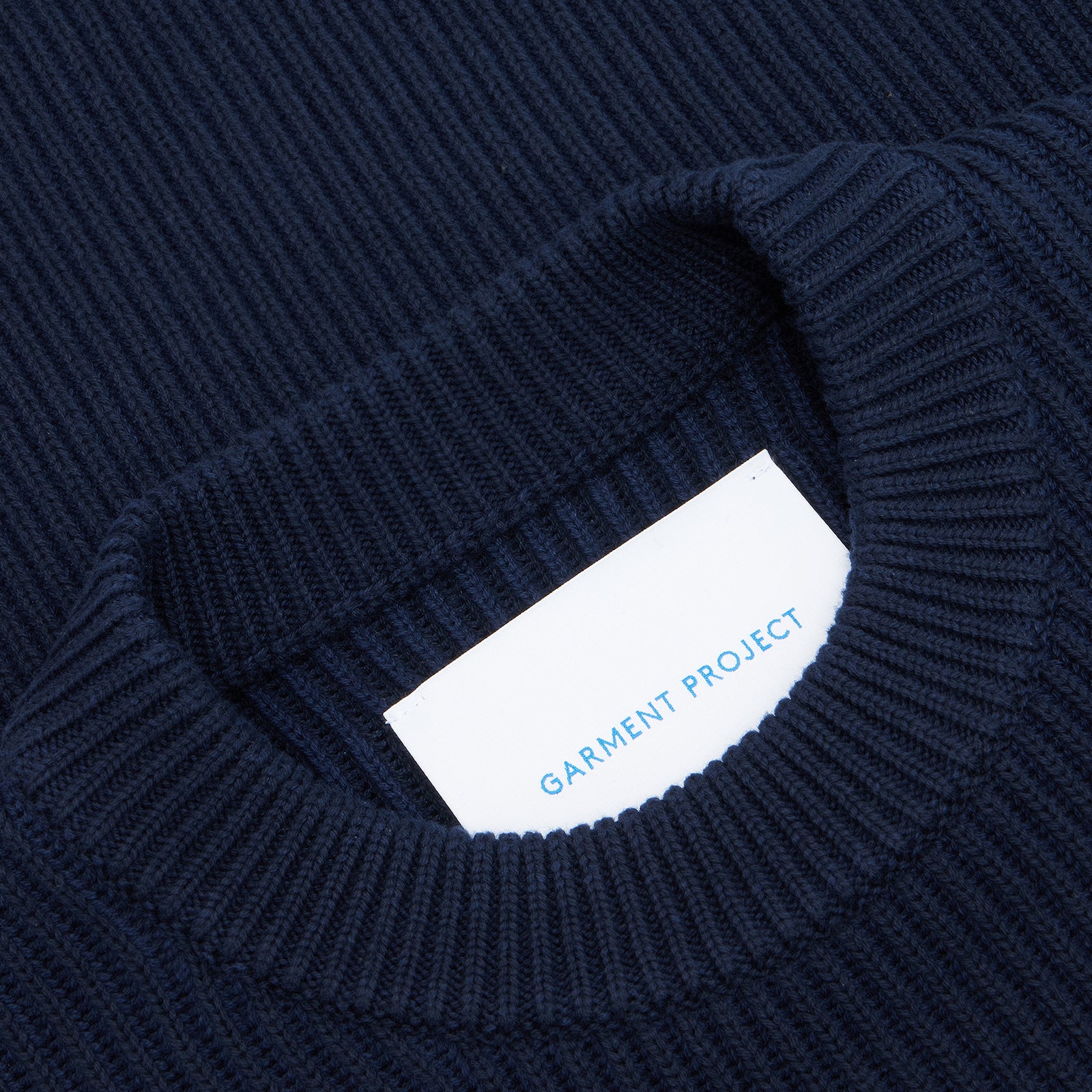 GARMENT PROJECT MAN Boxy Cotton Knit - Navy Knit 500 Navy