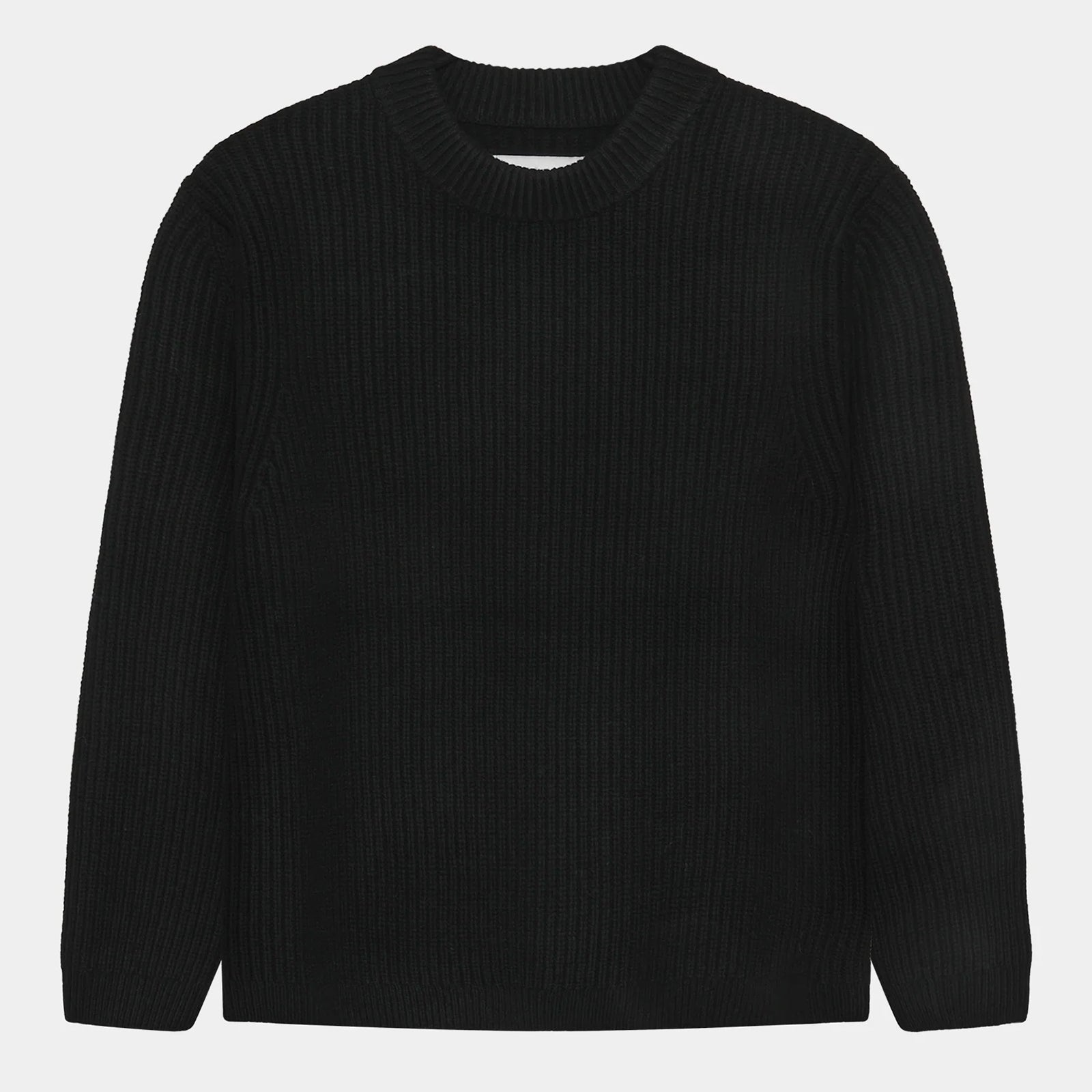 GARMENT PROJECT MAN Boxy Wool Knit - Black Knit 999 Black