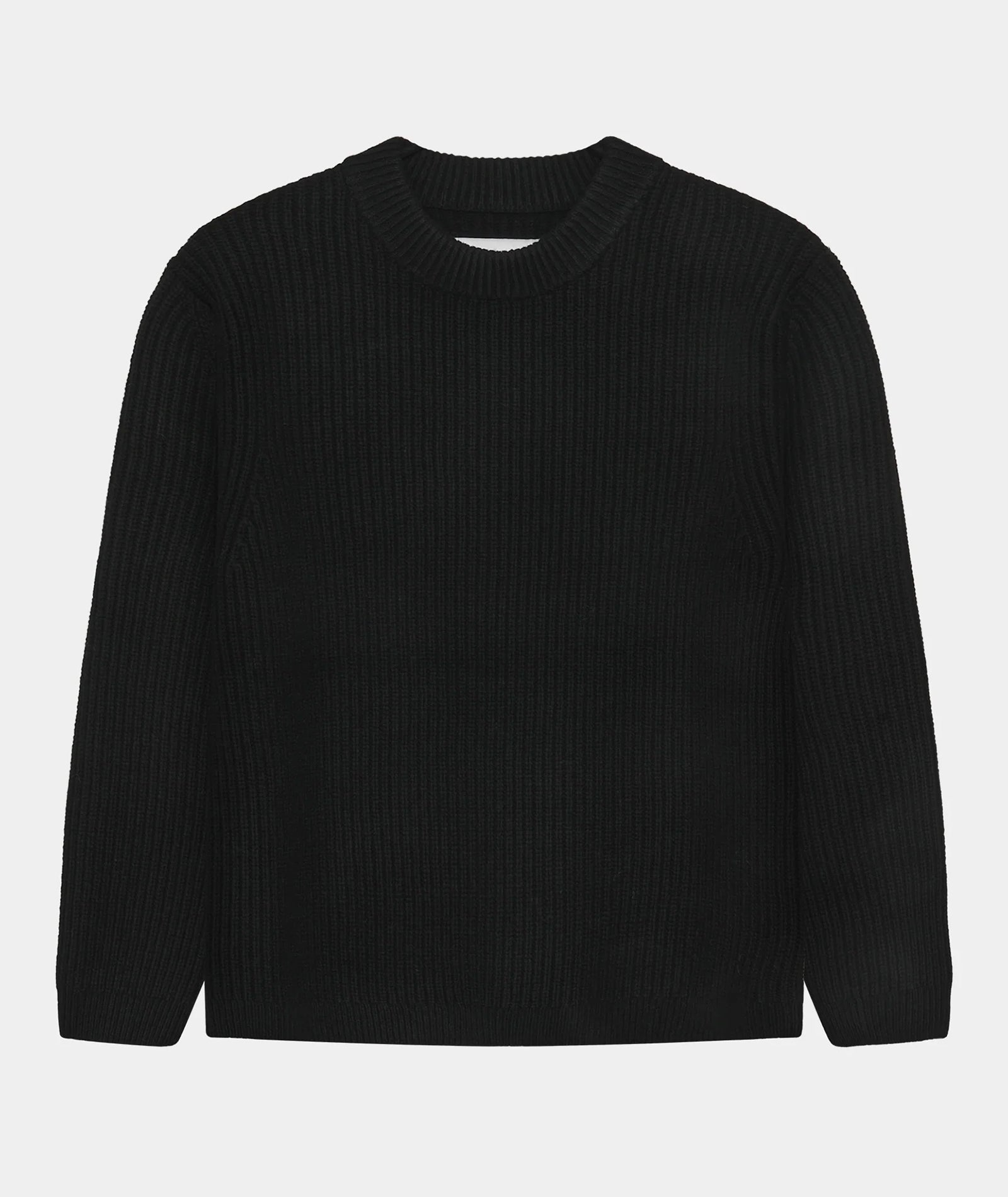 GARMENT PROJECT MAN Boxy Wool Knit - Black Knit 999 Black