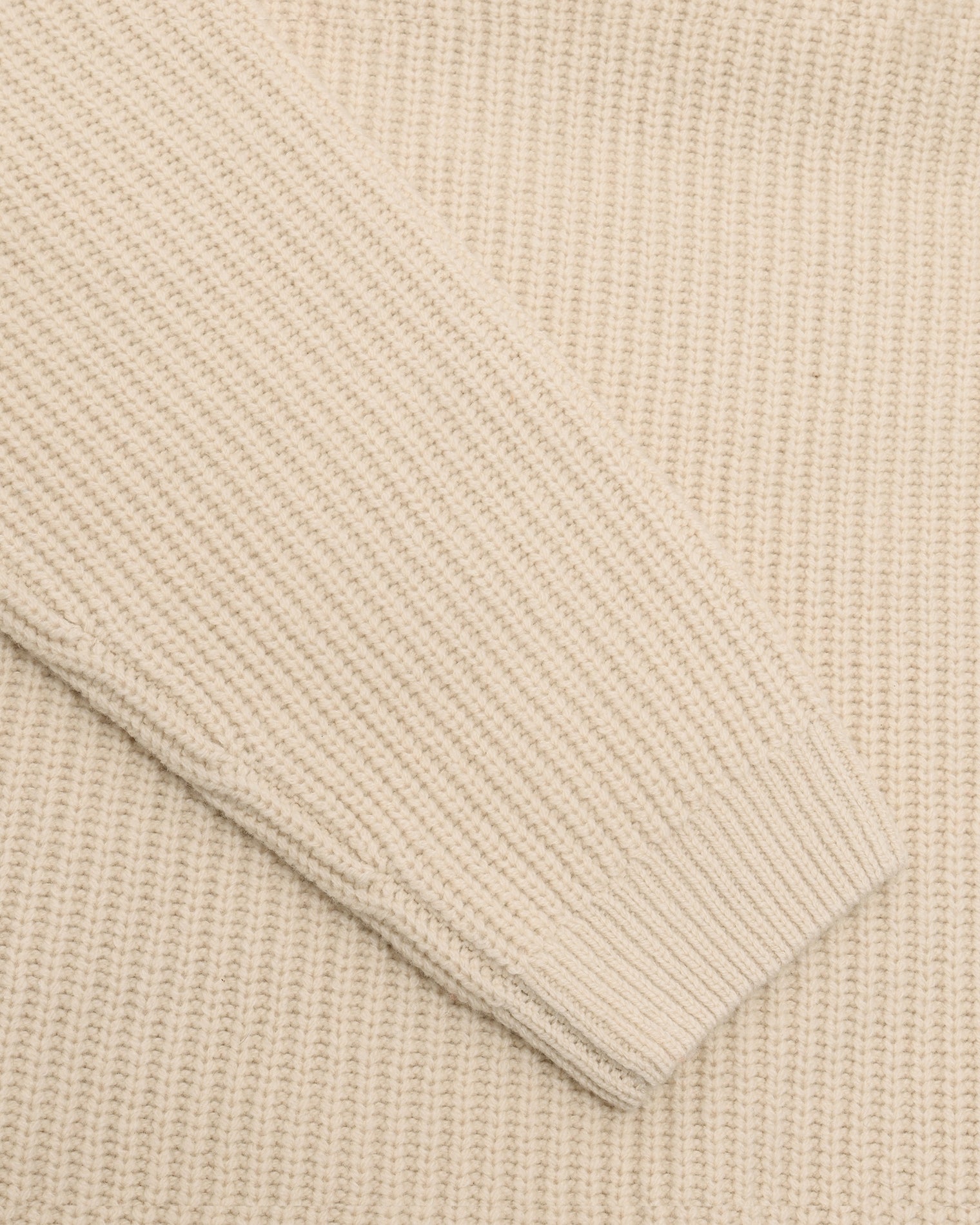 GARMENT PROJECT MAN Boxy Wool Knit - Bone Knit 111 Bone White
