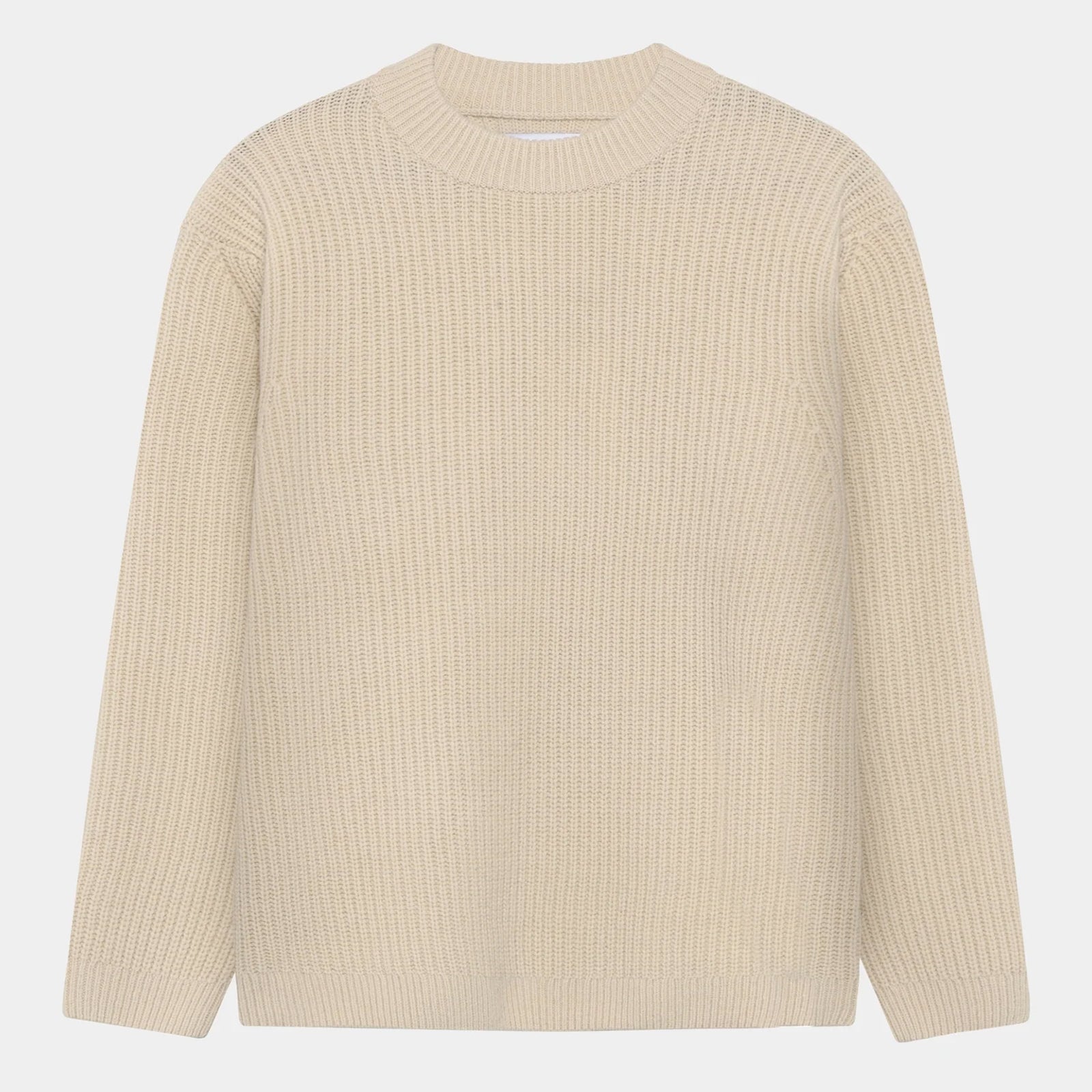 GARMENT PROJECT MAN Boxy Wool Knit - Bone Knit 111 Bone White