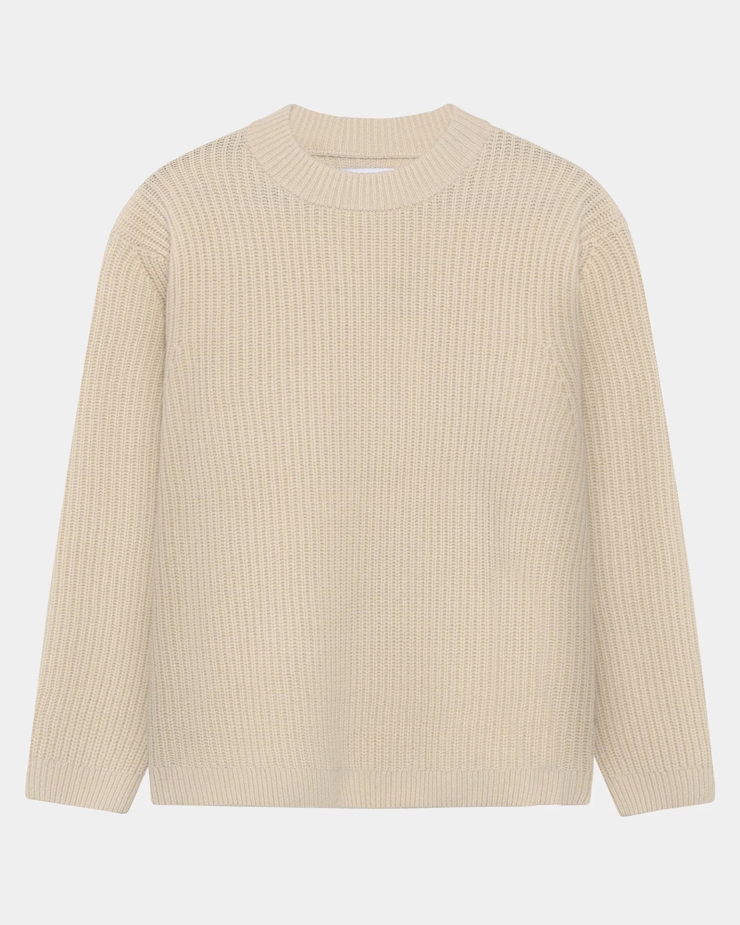 GARMENT PROJECT MAN Boxy Wool Knit - Bone Knit 111 Bone White