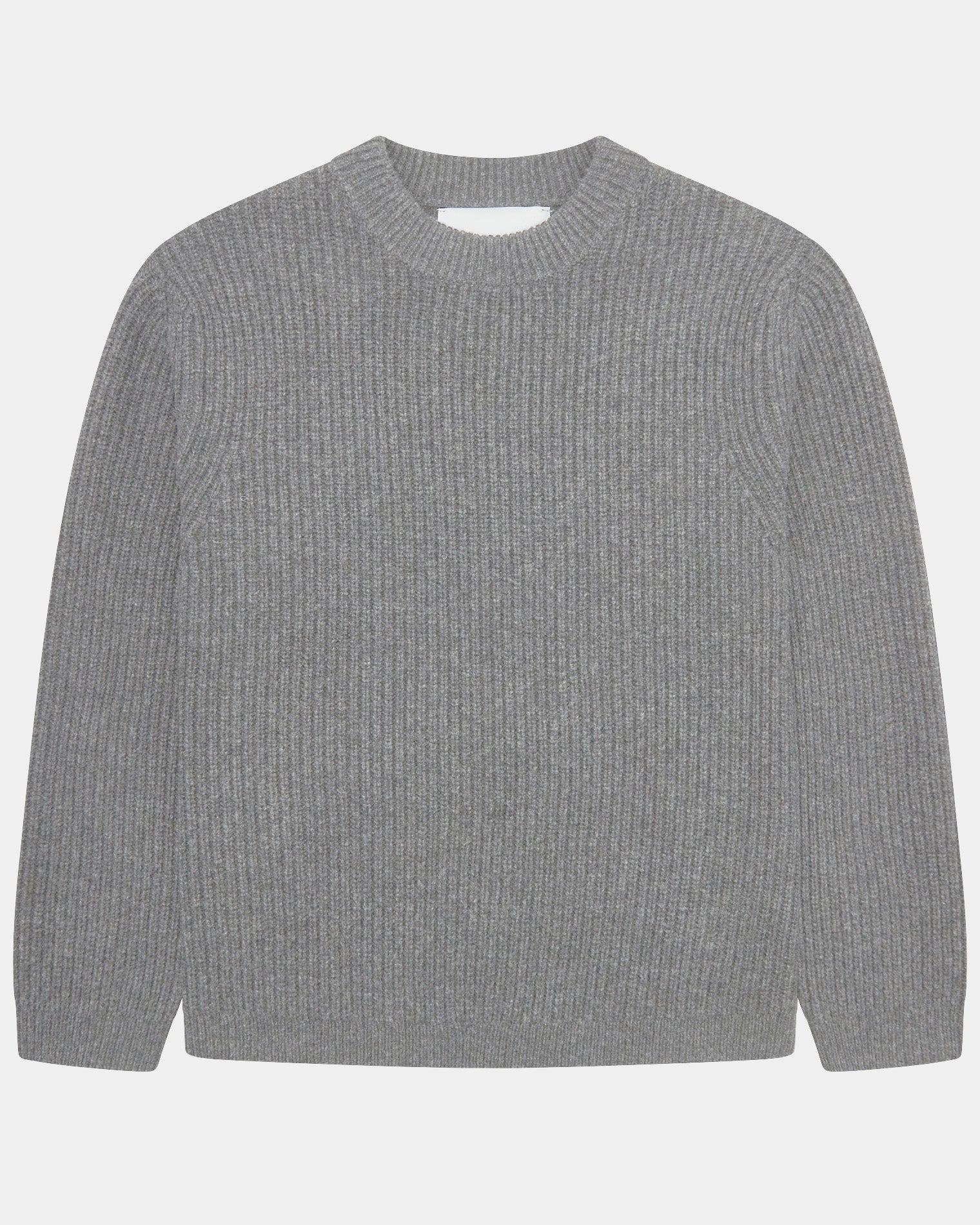 GARMENT PROJECT MAN Boxy Wool Knit - Light Grey Melange Knit 7065 Light Grey Melange