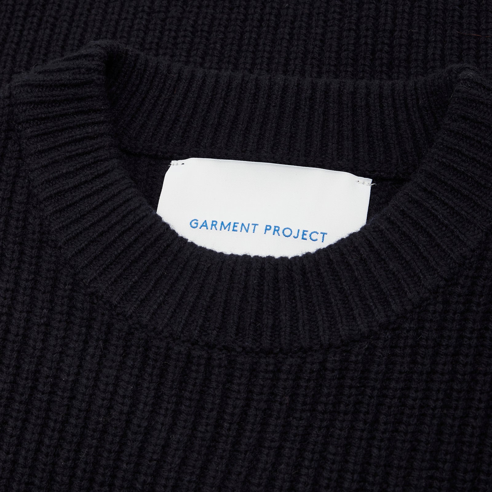 GARMENT PROJECT MAN Boxy Wool Knit - Navy Knit 500 Navy