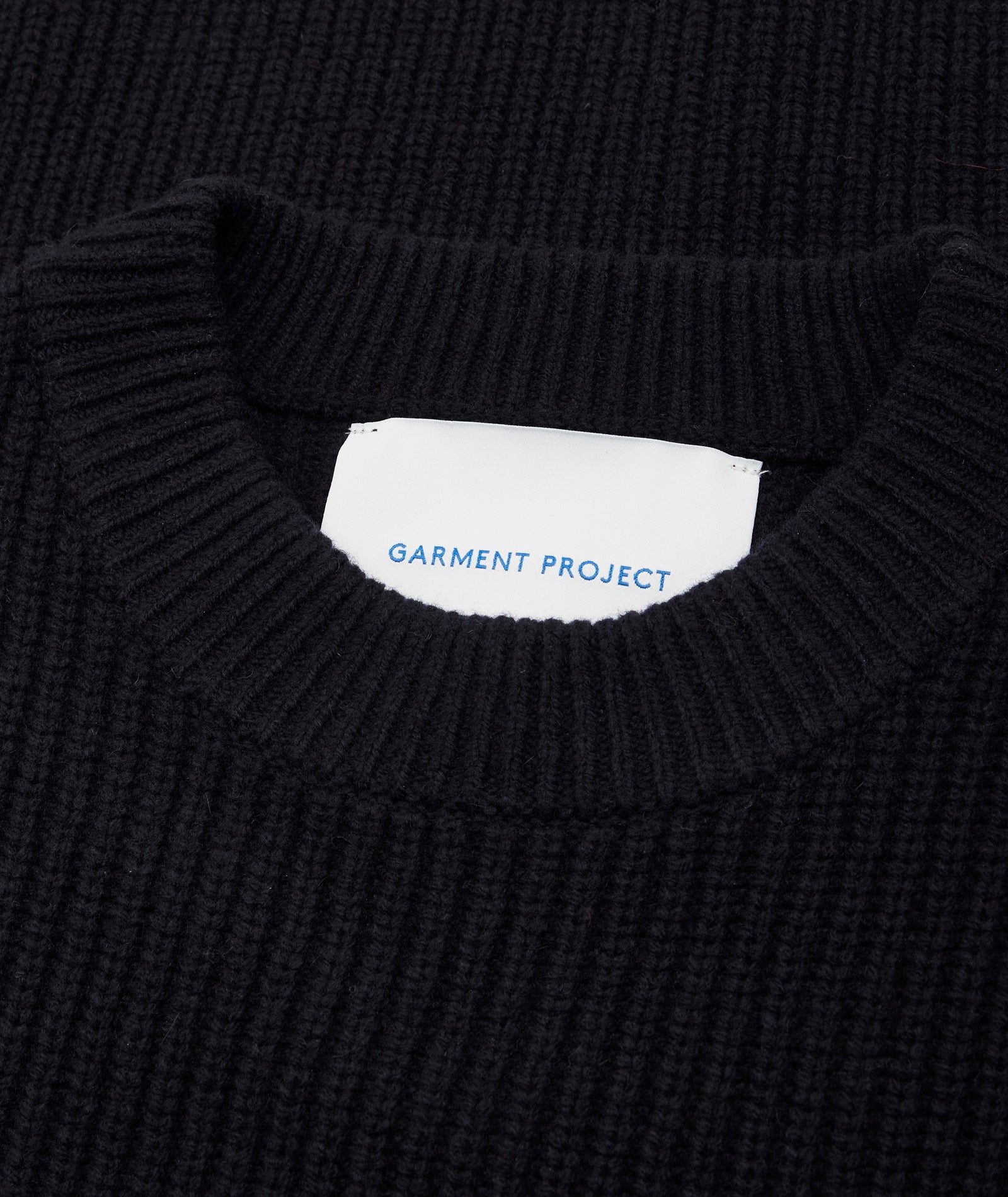 GARMENT PROJECT MAN Boxy Wool Knit - Navy Knit 500 Navy