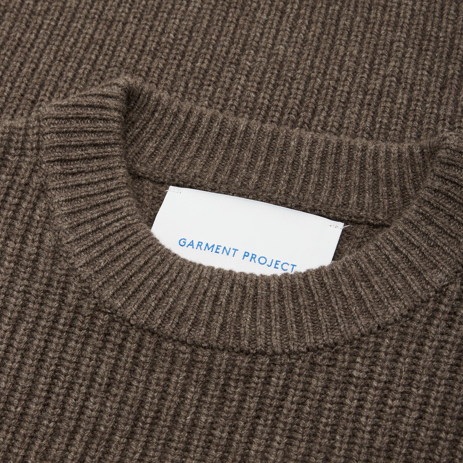 GARMENT PROJECT MAN Boxy Wool Knit - Taupe Melange Knit 140 Taupe