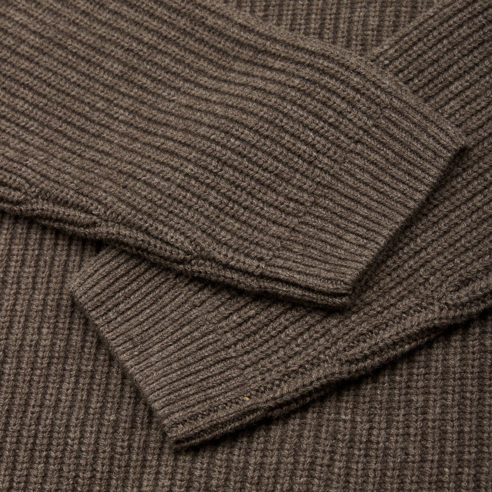 GARMENT PROJECT MAN Boxy Wool Knit - Taupe Melange Knit 140 Taupe