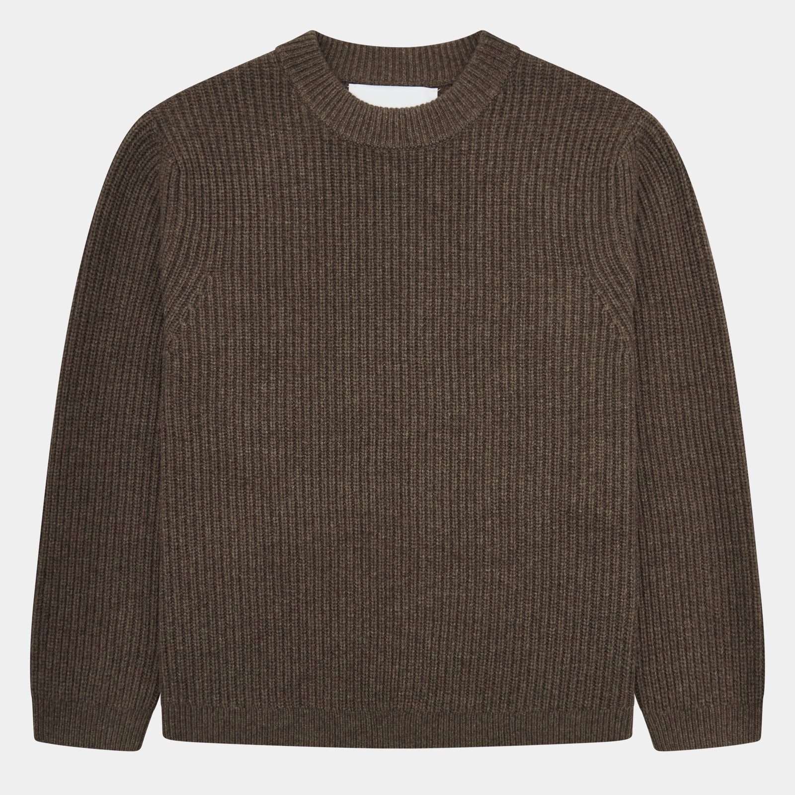 GARMENT PROJECT MAN Boxy Wool Knit - Taupe Melange Knit 140 Taupe