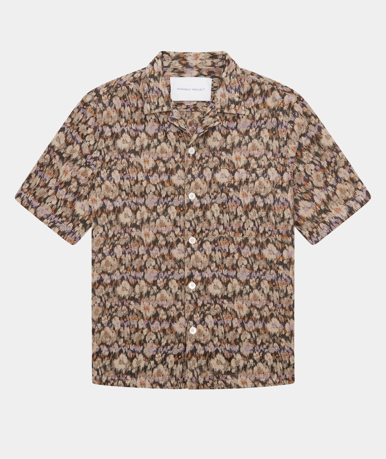 GARMENT PROJECT MAN Camp Collar Shirt - Earth Flower Shirt 260 Earth