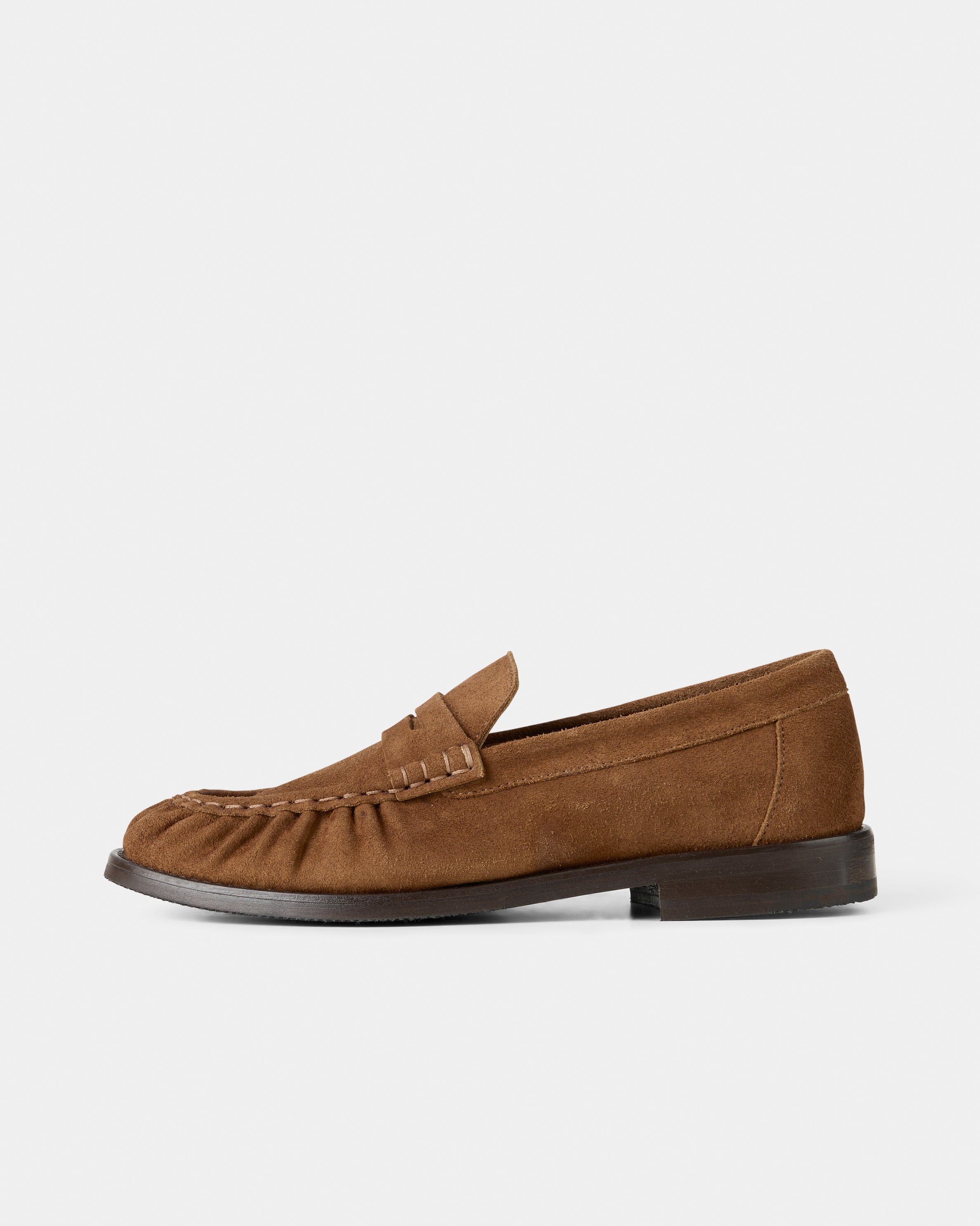 GARMENT PROJECT WMNS Charlie - Cognac Suede Loafer 650 Cognac