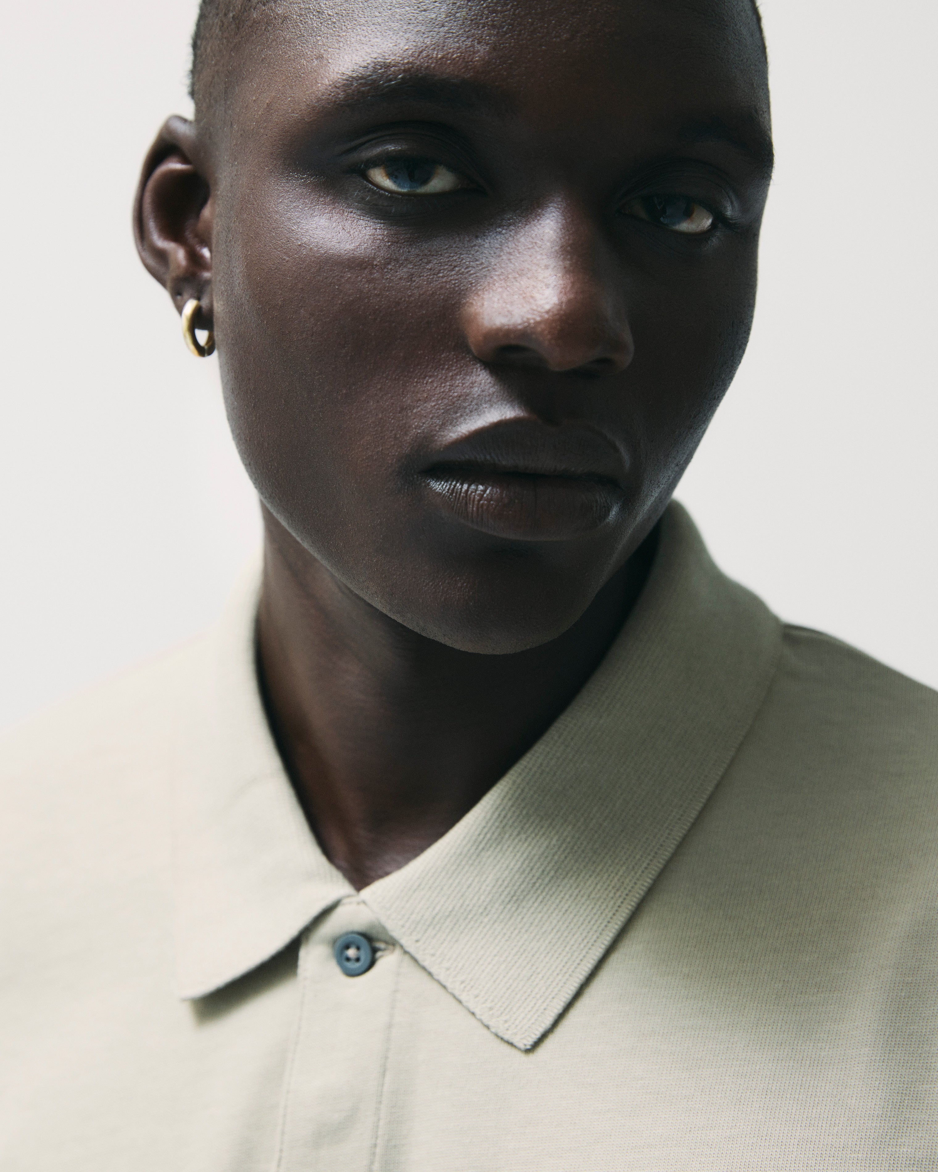 GARMENT PROJECT MAN Cliff LS - Dusty Green LS T-shirt