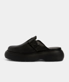 GARMENT PROJECT WMNS Cloud Clog - Black Leather Slipper 999 Black