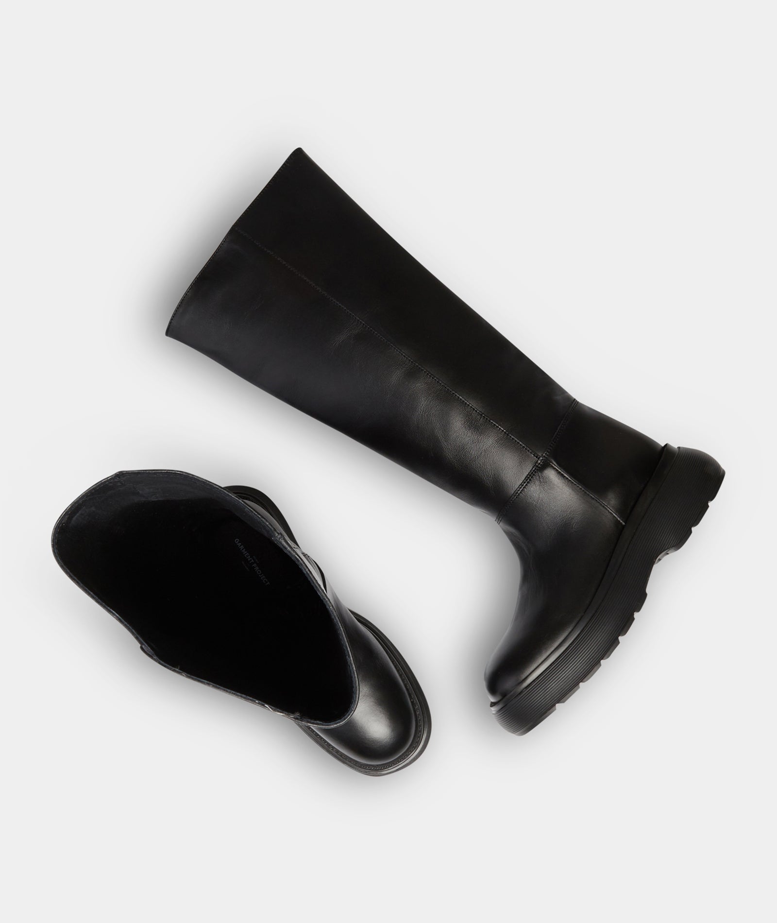 GARMENT PROJECT WMNS Cloud High Boot - Black Leather Boots 999 Black