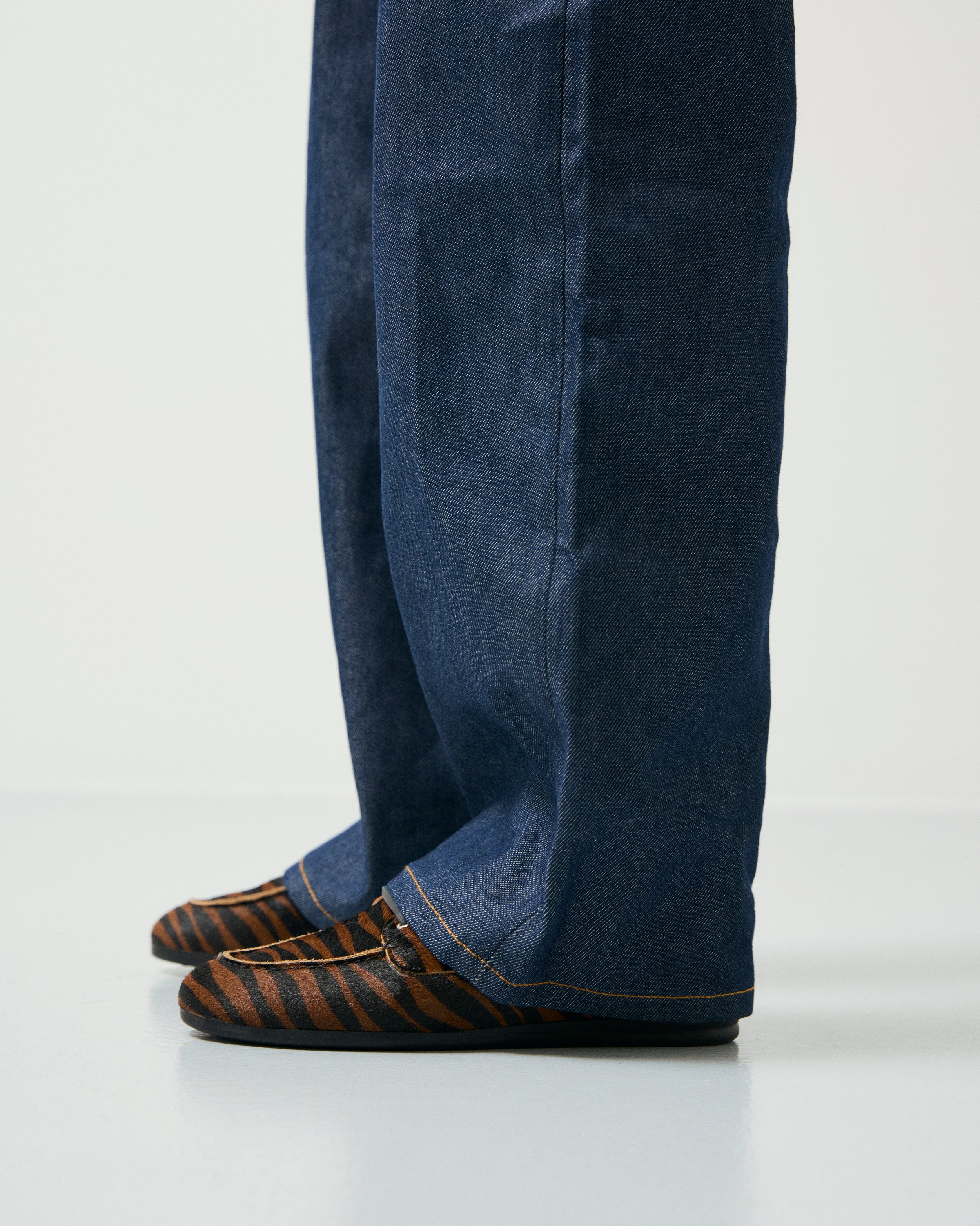 GARMENT PROJECT WMNS Daisy Boat Shoe - Brown Zebra Pony Hair Shoes 800 Brown