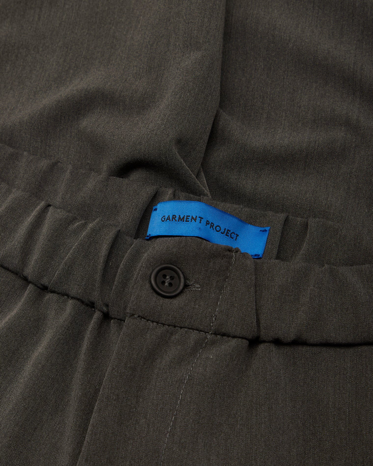 GARMENT PROJECT MAN Dressed Pant - Dark Grey Melange Pant 7673 Dark Grey