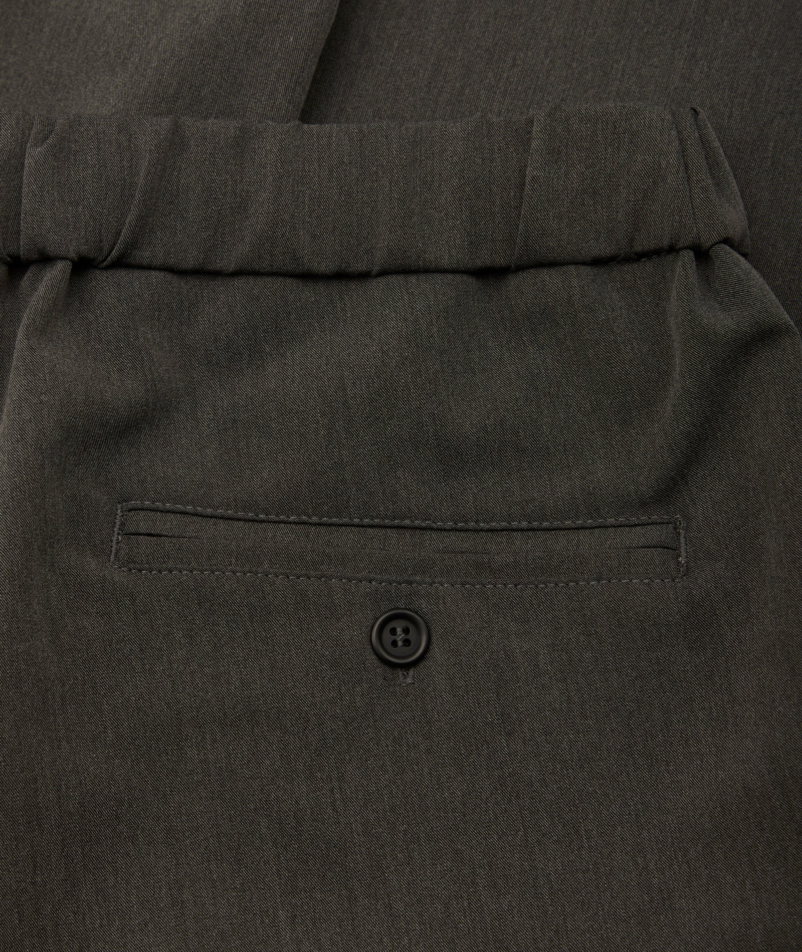 GARMENT PROJECT MAN Dressed Pant - Dark Grey Melange Pant 7673 Dark Grey