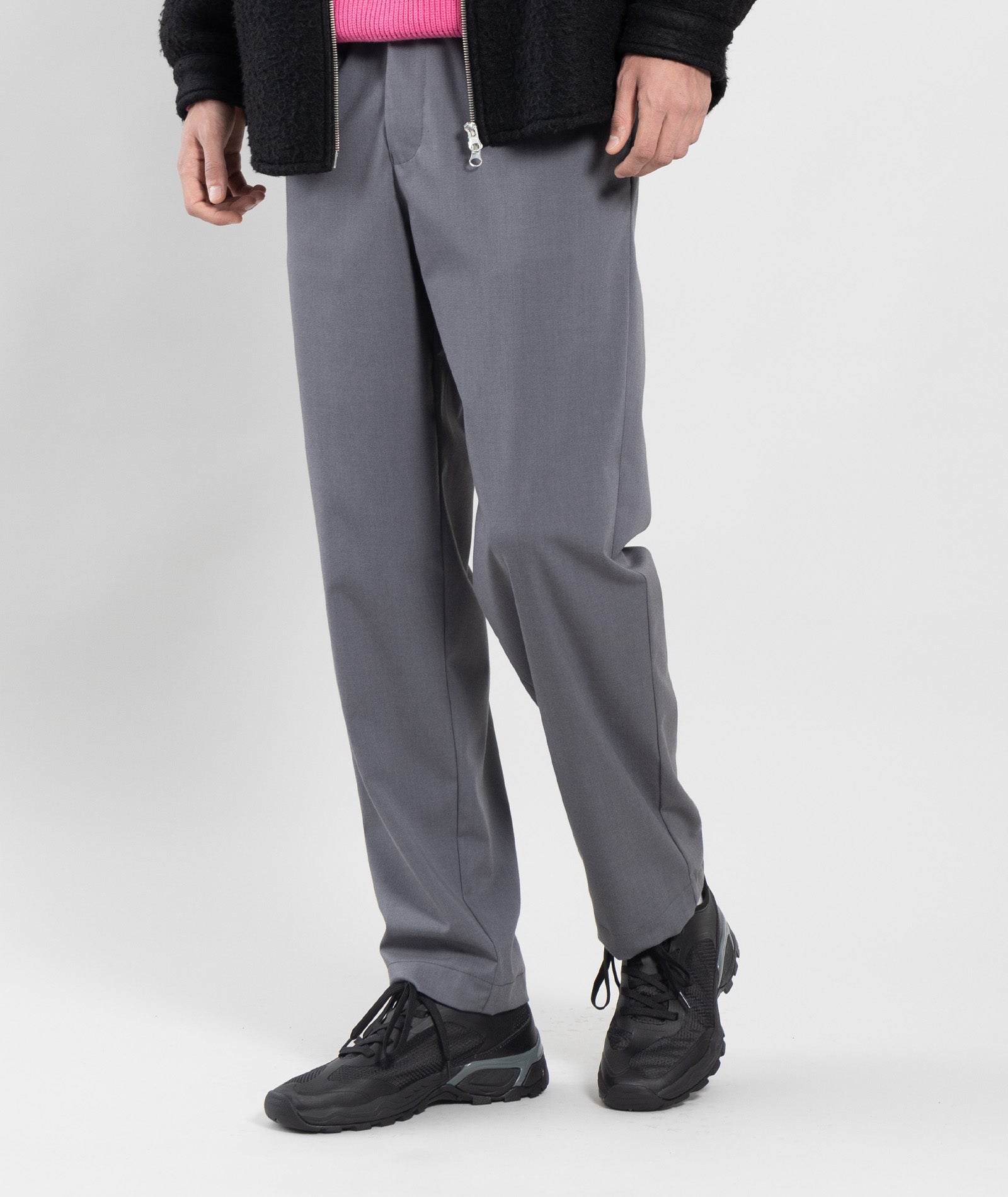 GARMENT PROJECT MAN Dressed Pant - Grey Melange Pant 333 Grey Melange