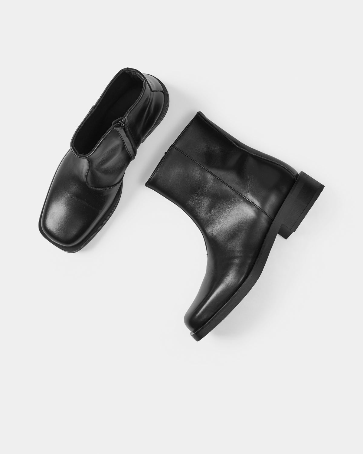 GARMENT PROJECT WMNS Drew - Black Leather Boots 999 Black
