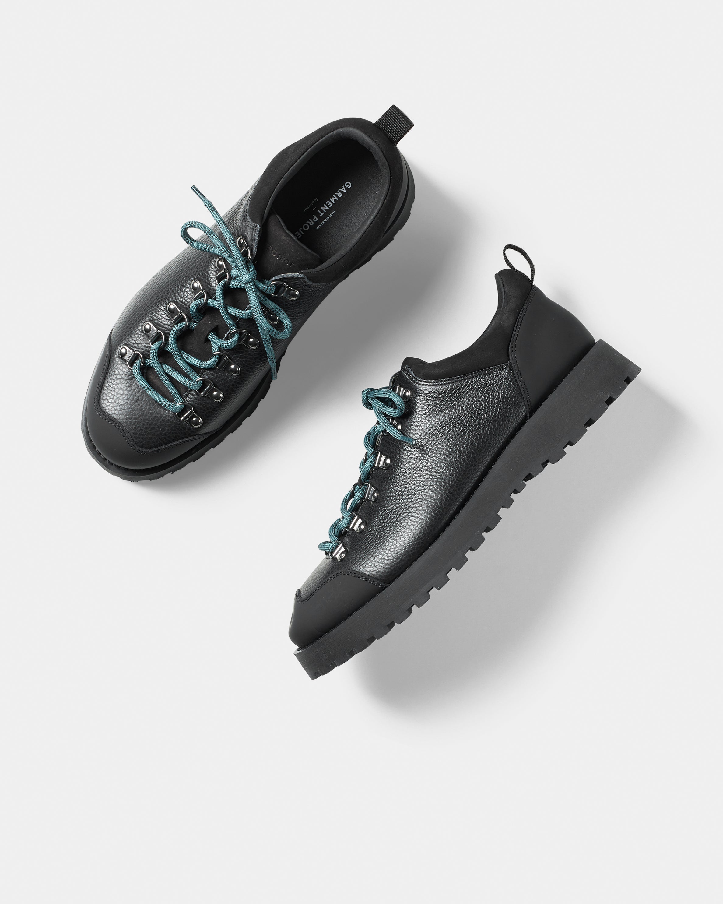 GARMENT PROJECT MAN Dune Low - Black Tumbled Leather Shoes 999 Black