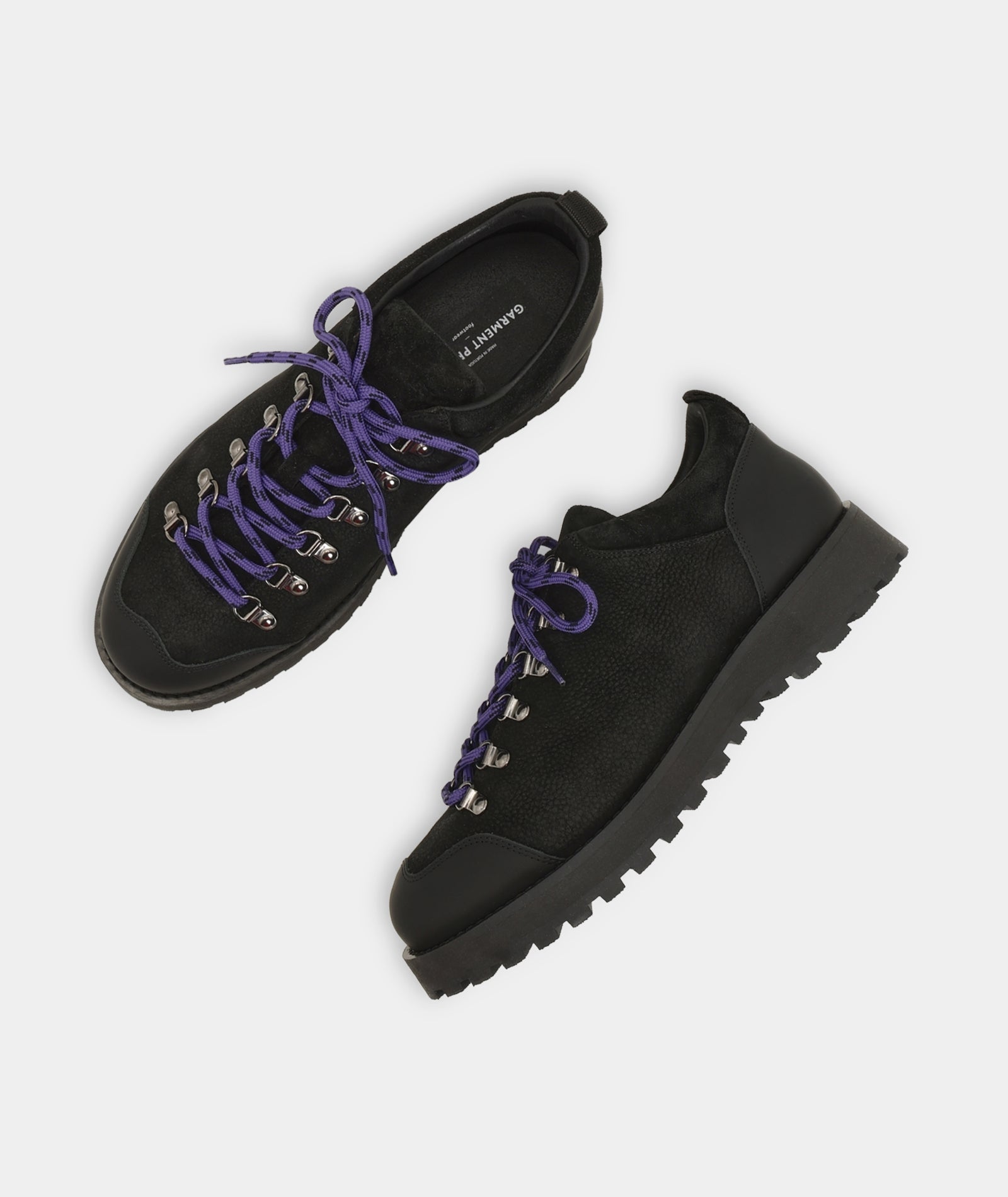 GARMENT PROJECT MAN Dune Low - Black Tumbled Nubuck Shoes 999 Black