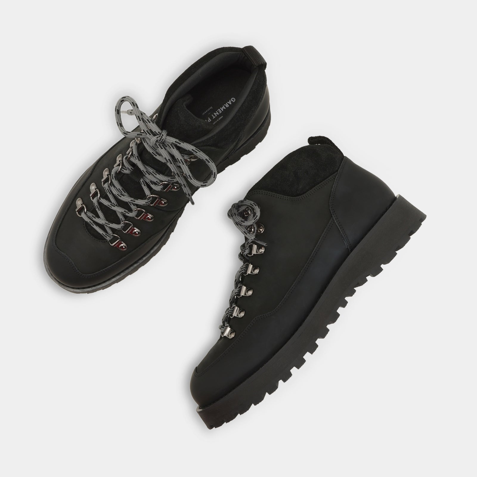 GARMENT PROJECT MAN Dune Mid - Black Crazy Horse Leather Boots 999 Black