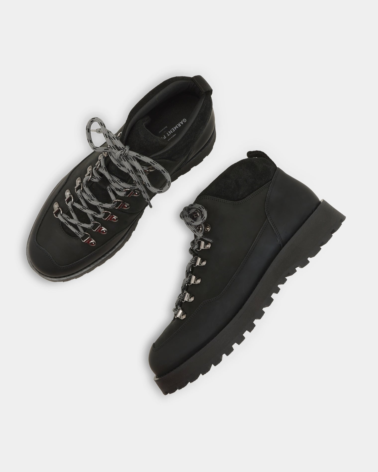 GARMENT PROJECT MAN Dune Mid - Black Crazy Horse Leather Boots 999 Black