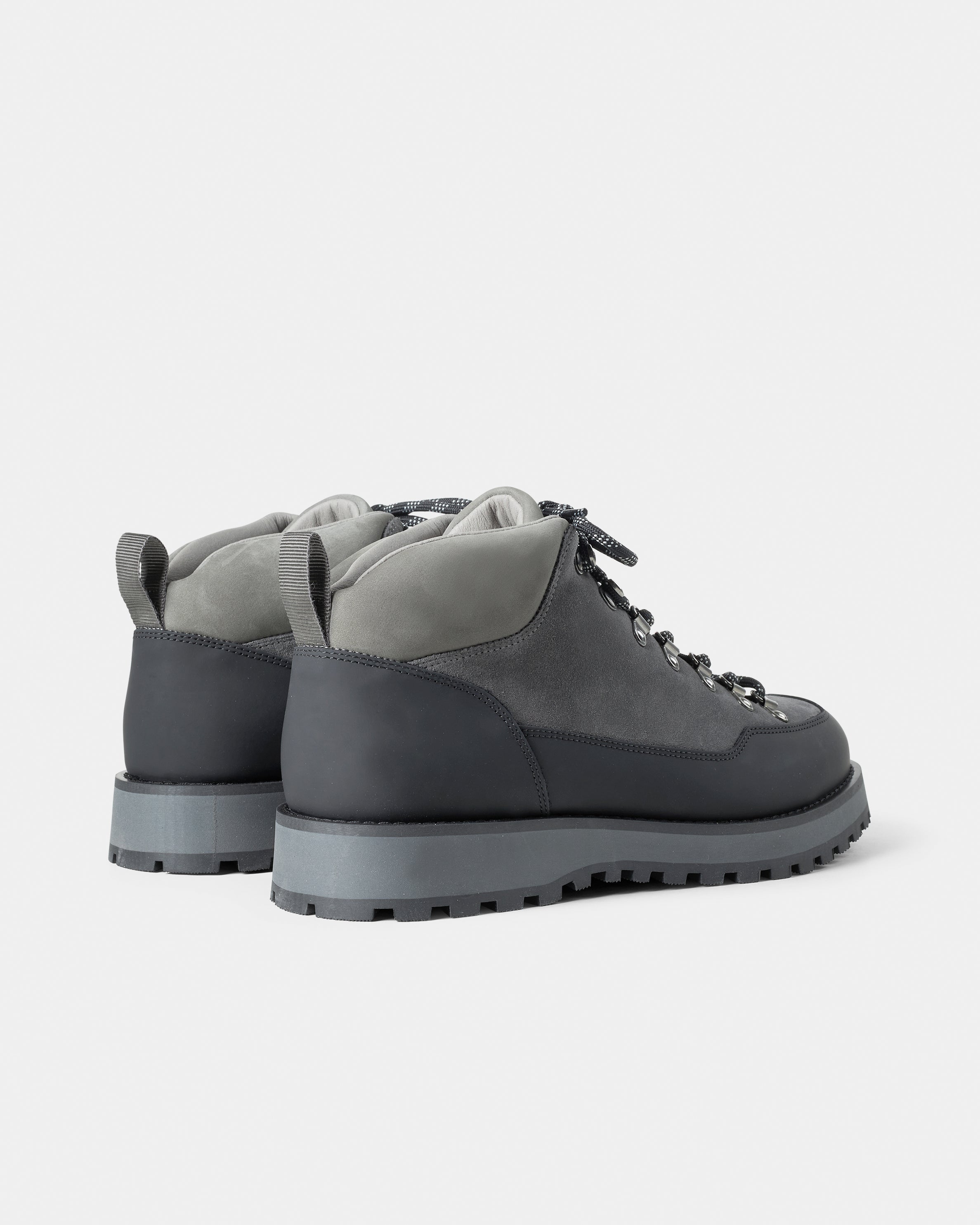 GARMENT PROJECT MAN Dune Mid - Dark Grey Suede Boots 7673 Dark Grey
