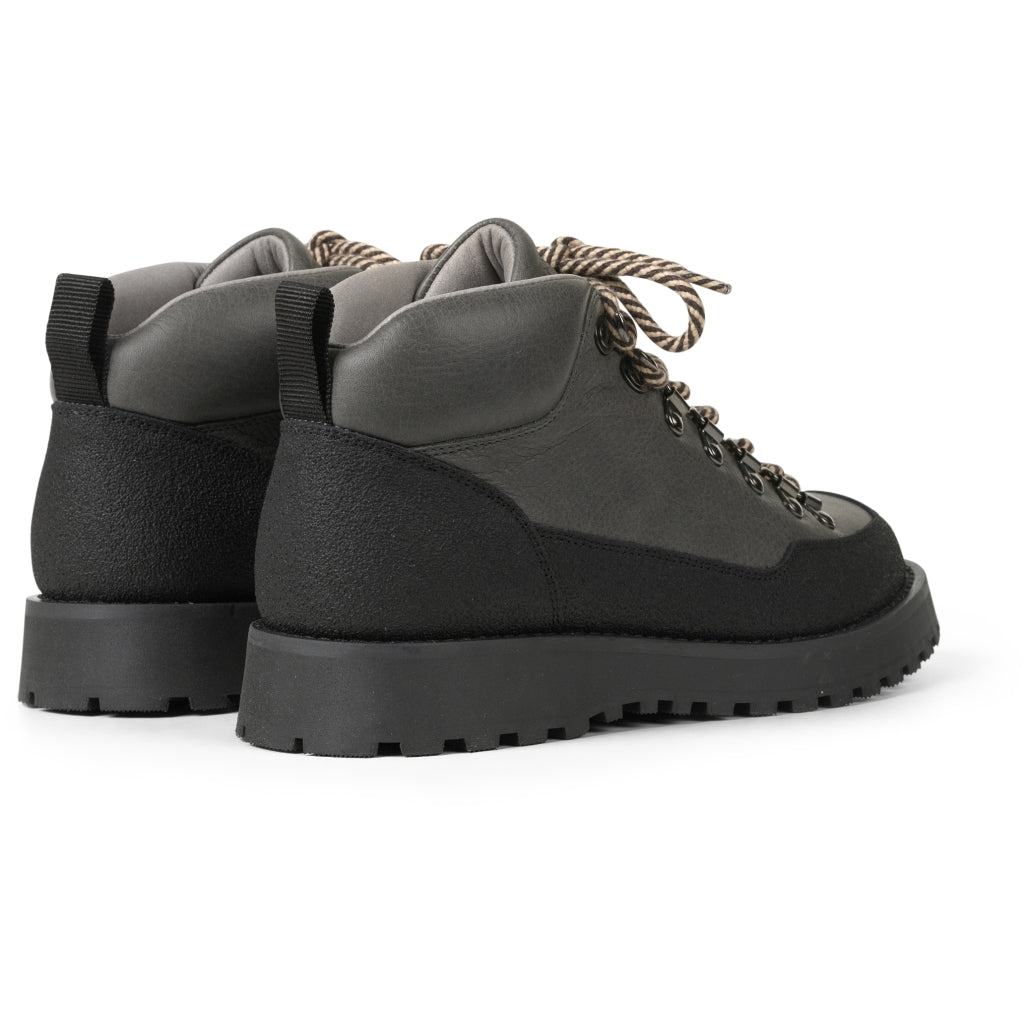 GARMENT PROJECT WMNS Dune Mid - Dark Grey Tumbled Leather Boots 7673 Dark Grey