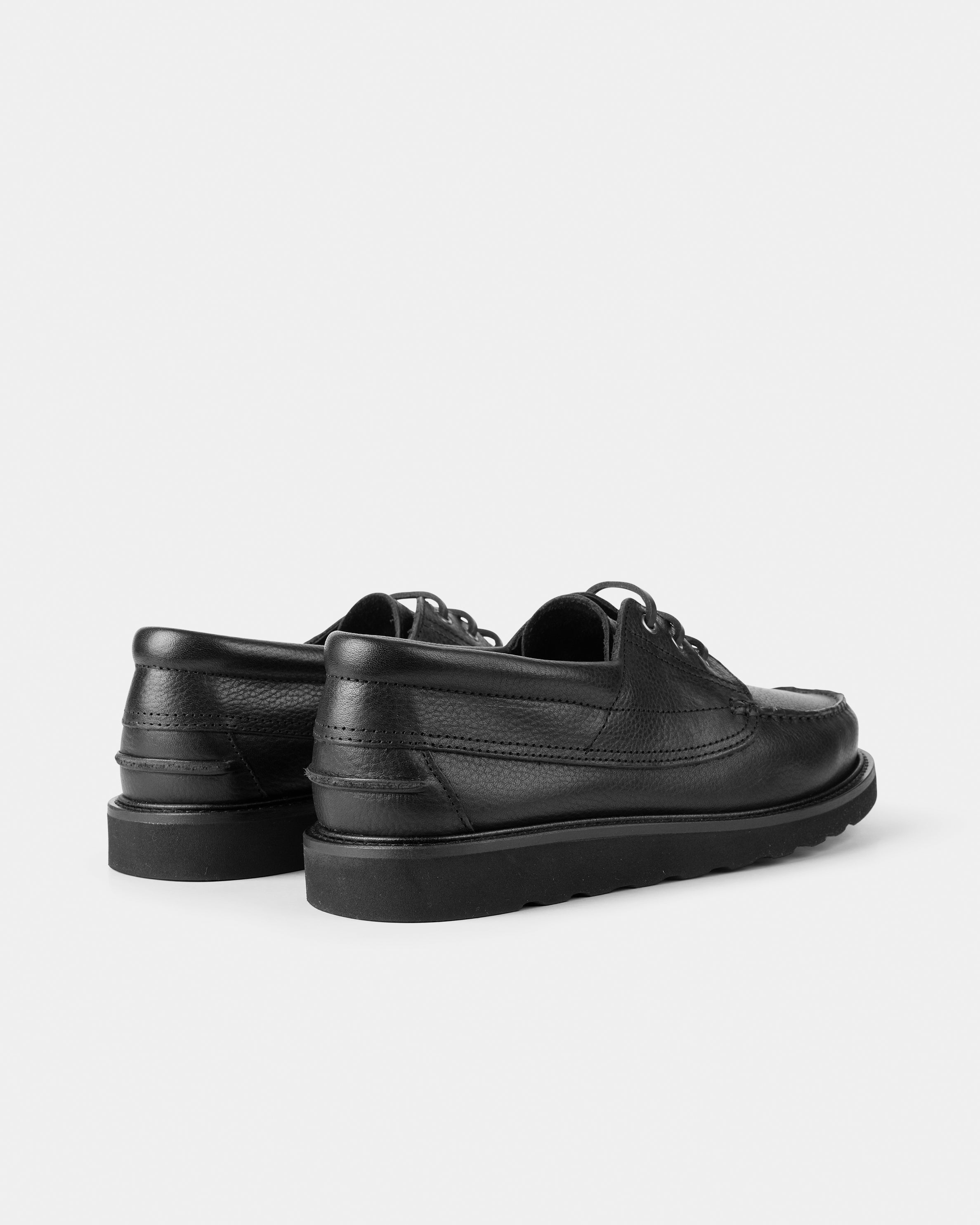 GARMENT PROJECT MAN Egon - Black Tumbled Leather Shoes 999 Black