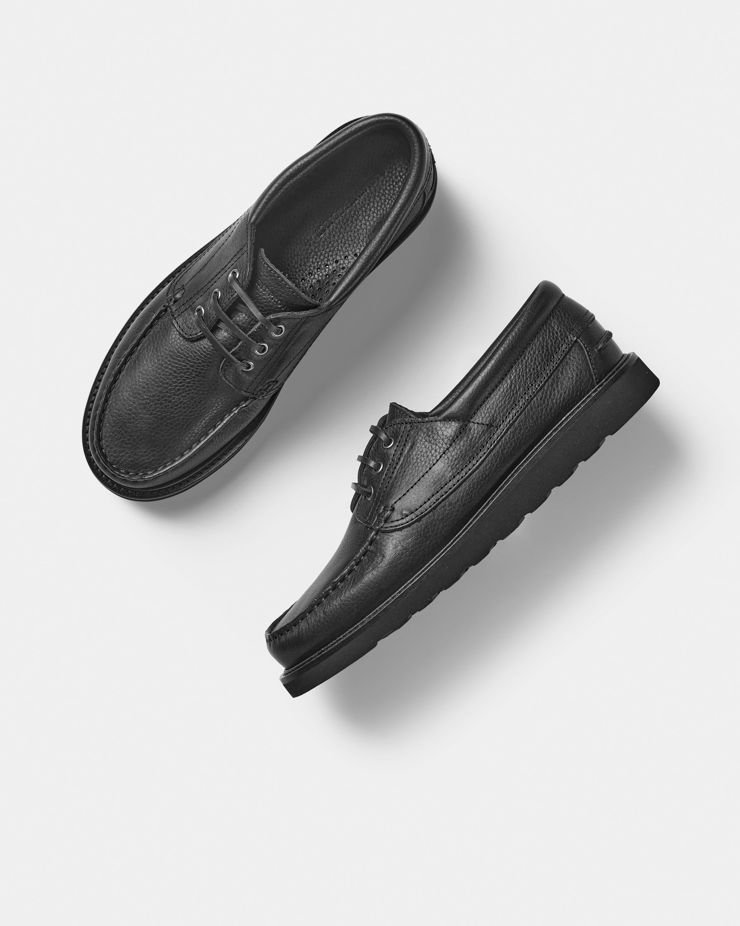 GARMENT PROJECT MAN Egon - Black Tumbled Leather Shoes 999 Black