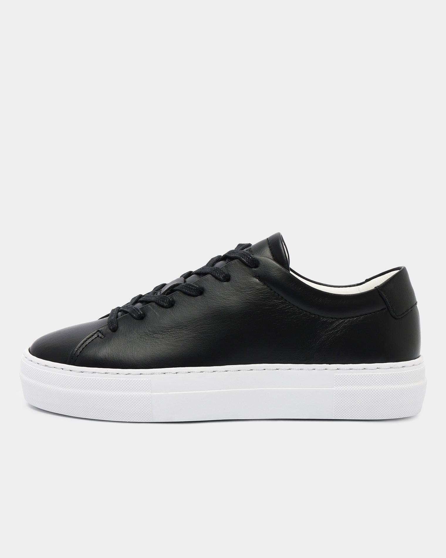 GARMENT PROJECT WMNS Ella - Black Leather Sneakers 999 Black