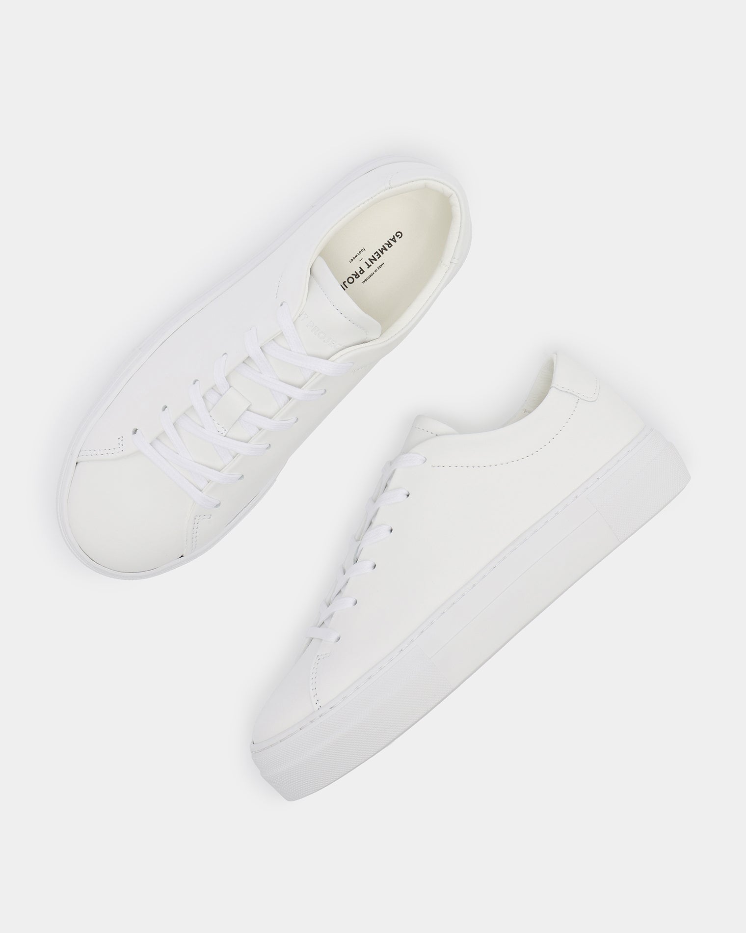 GARMENT PROJECT WMNS Ella - White Leather Sneakers 100 White