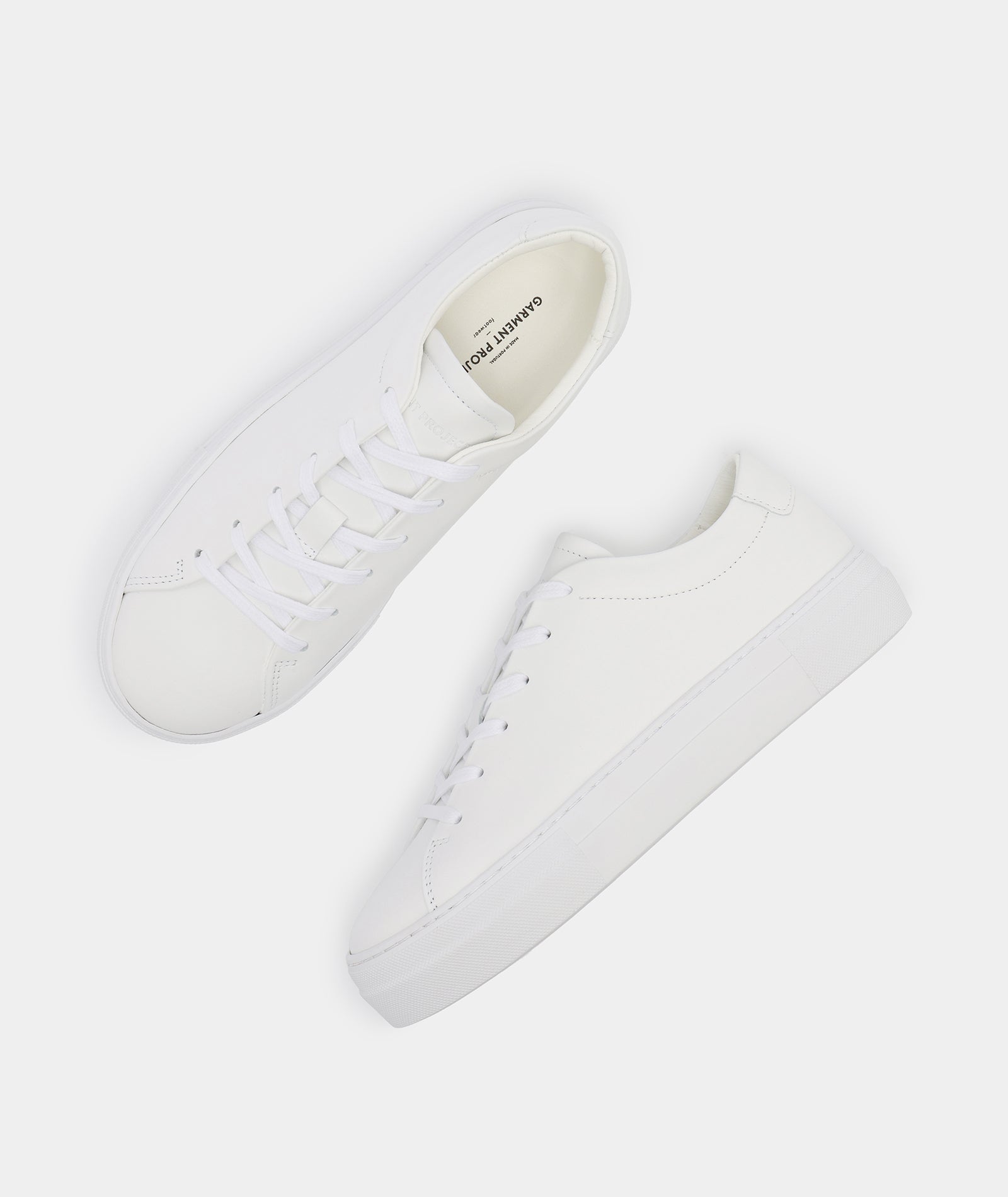 GARMENT PROJECT WMNS Ella - White Leather Sneakers 100 White