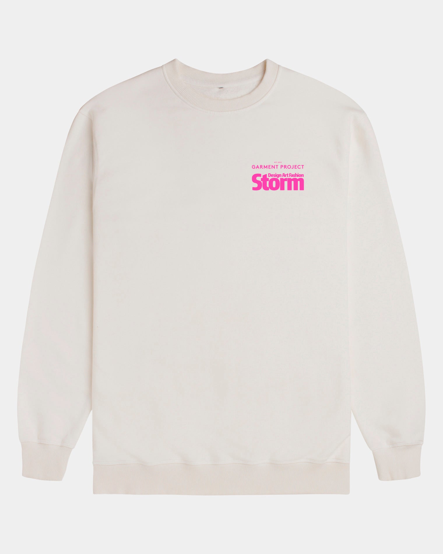 GARMENT PROJECT MAN GP Crew Neck x STORM - Vintage Off White Crew Neck Sweat 110 Off White