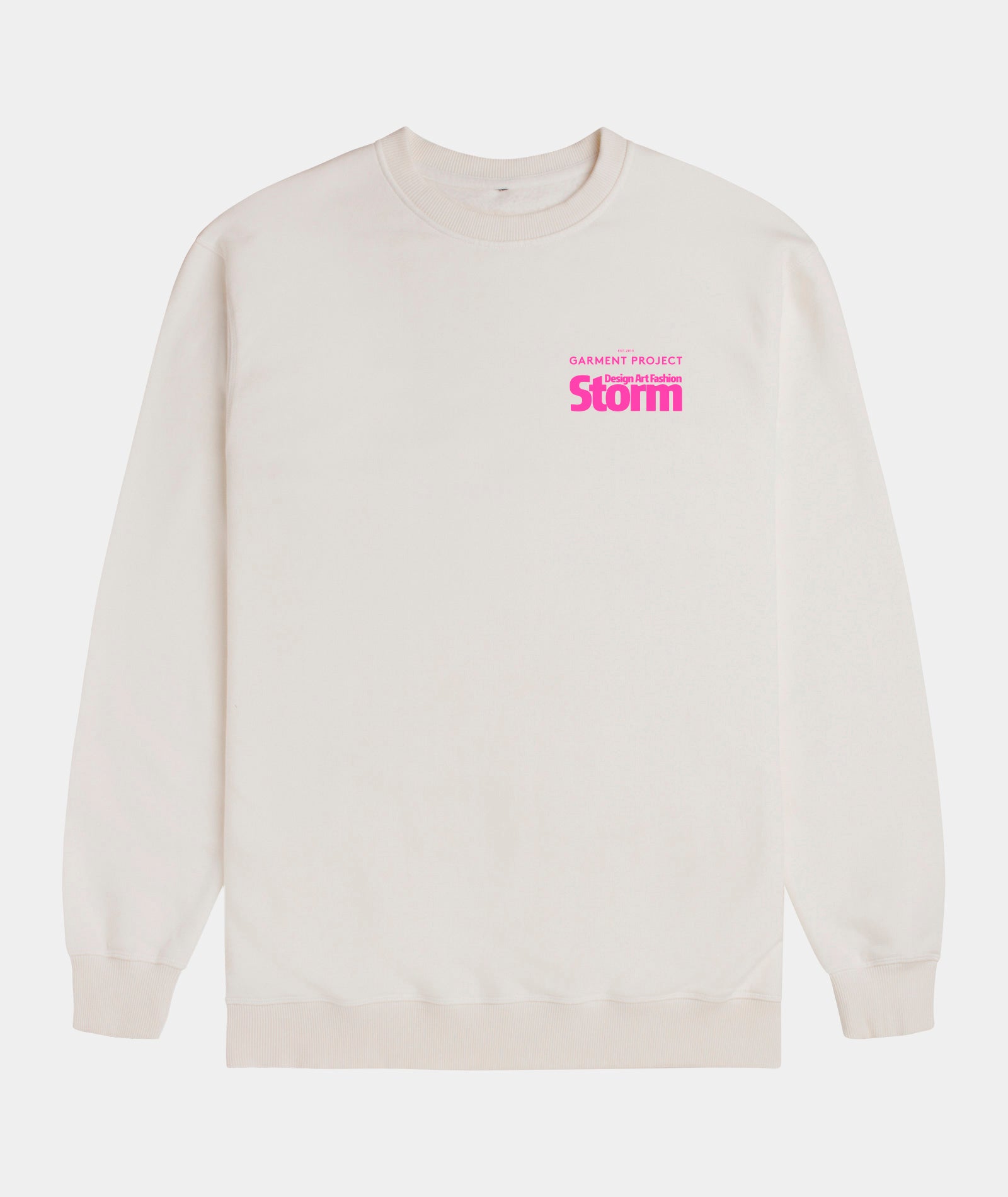 GARMENT PROJECT MAN GP Crew Neck x STORM - Vintage Off White Crew Neck Sweat 110 Off White